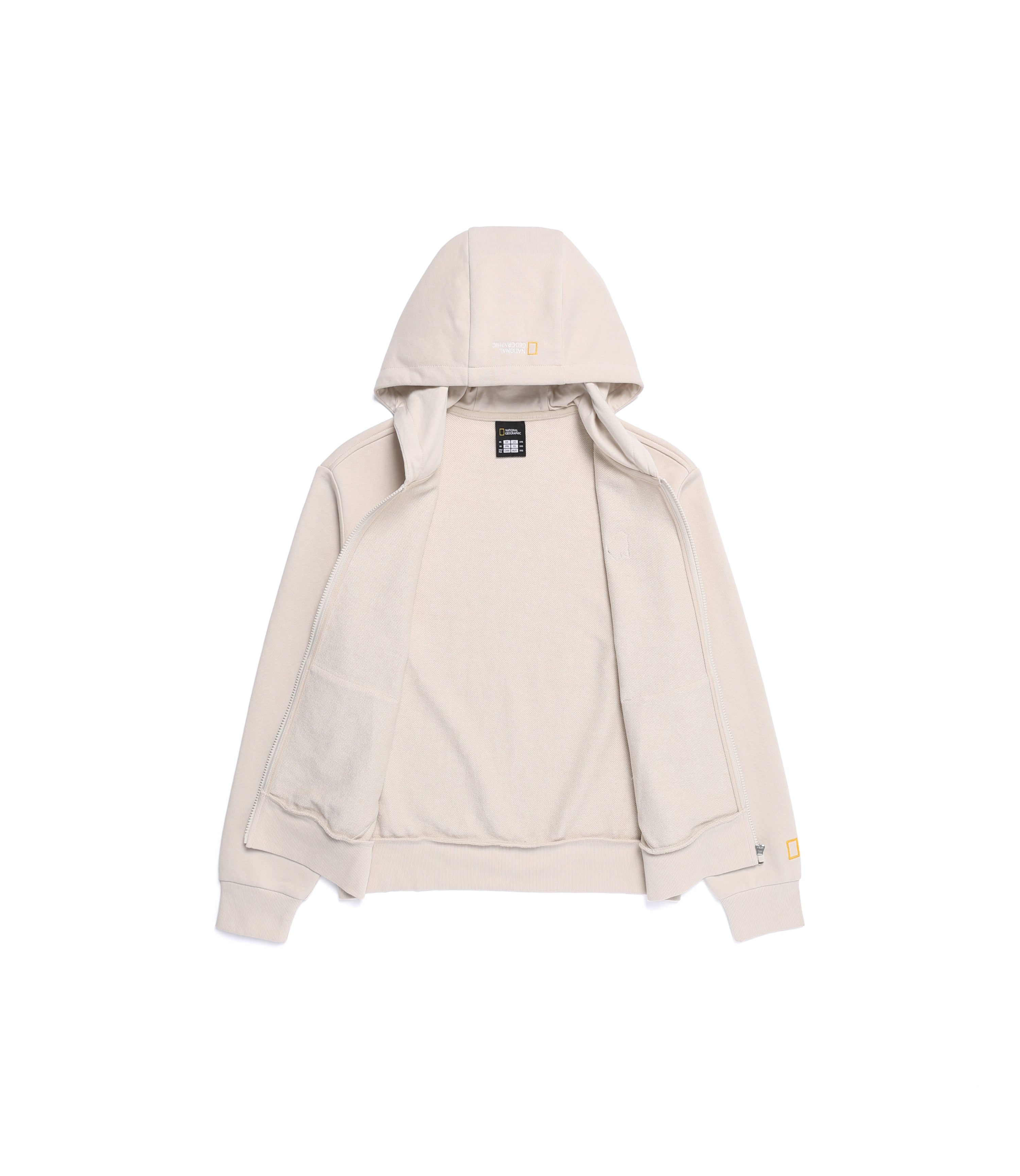 Women's Animal Wappen Training Zip-Up Hoodie<br>SILVER BIRCH