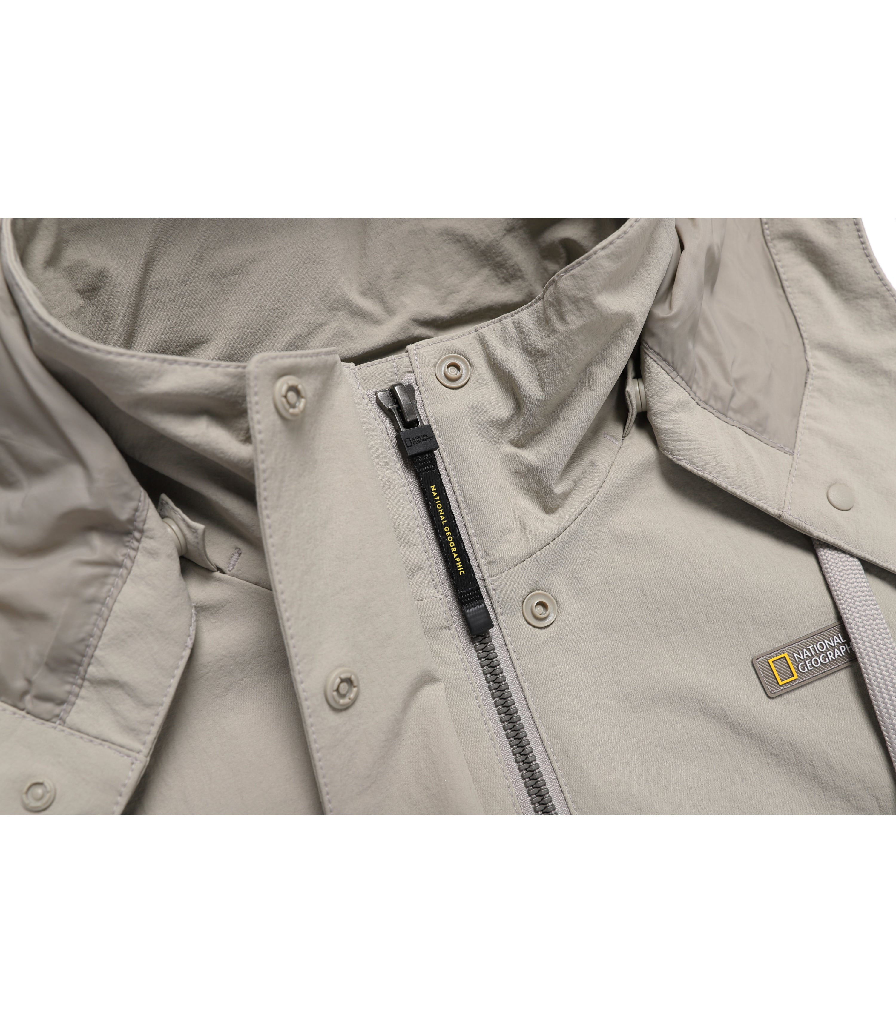 Women's LEMUR Detachable Hooded Jumper<br>MOURNING BEIGE