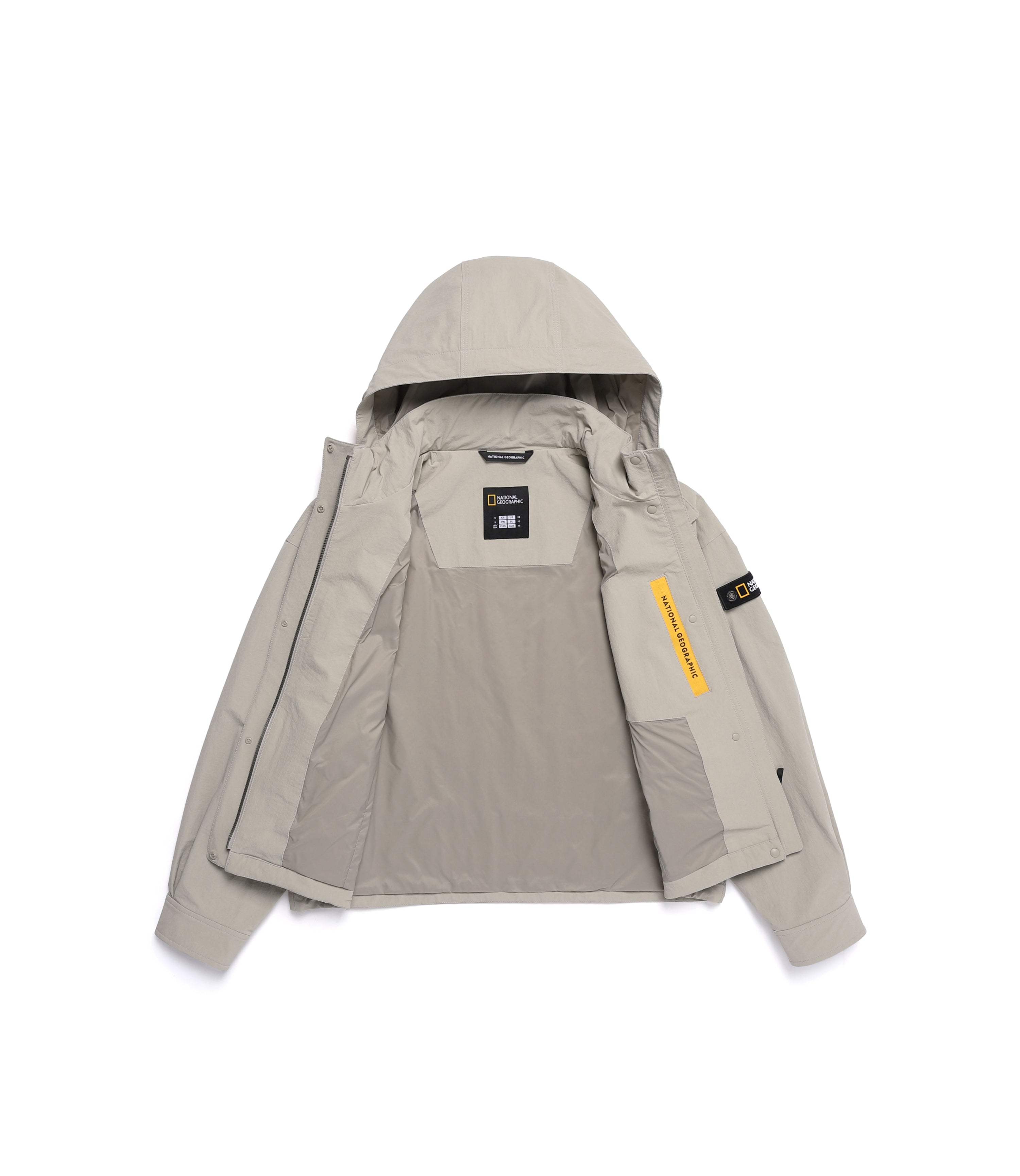 Women's LEMUR Detachable Hooded Jumper<br>MOURNING BEIGE