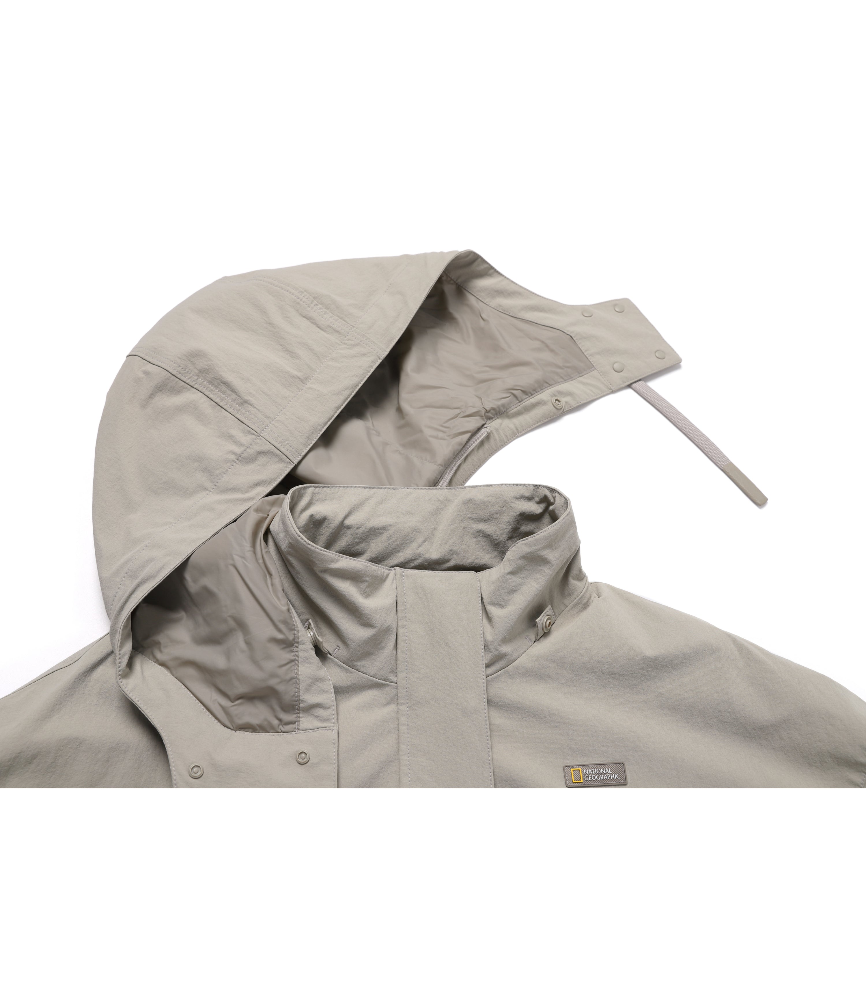 Women's LEMUR Detachable Hooded Jumper<br>MOURNING BEIGE