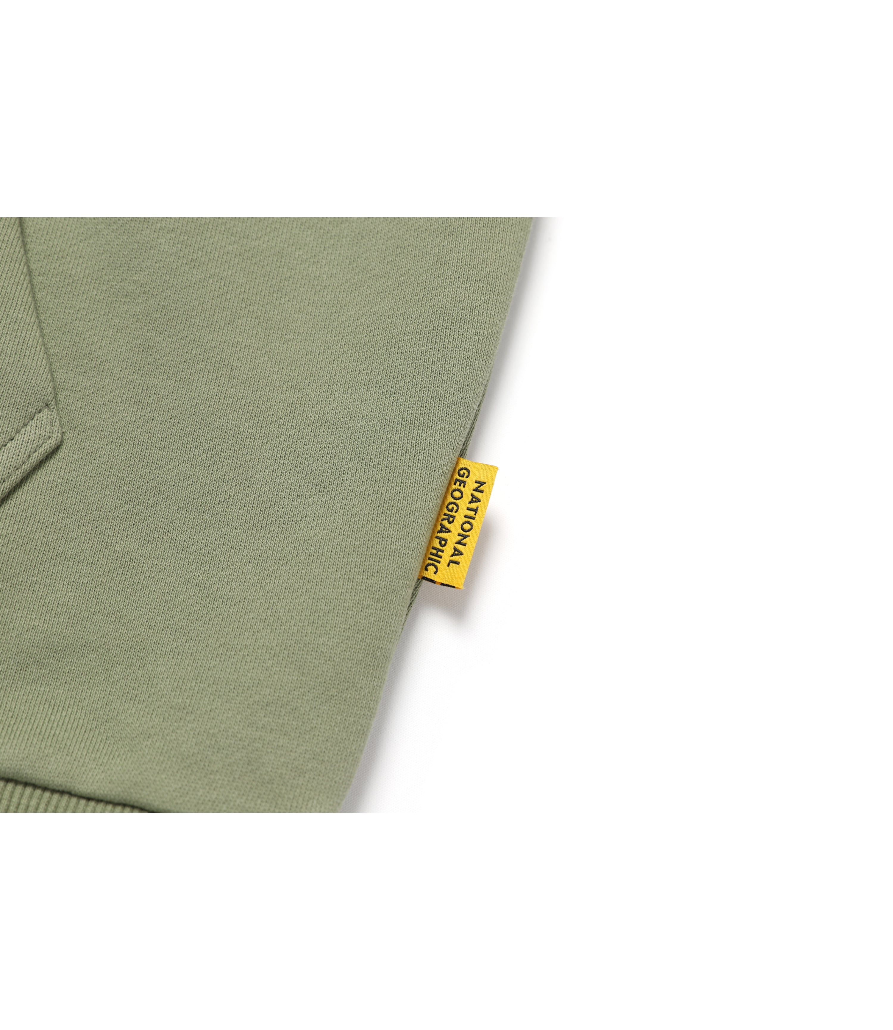 Unisex Glacier Concept Graphic Semi-Oversize Hoodie<br>GREEN OLIVE
