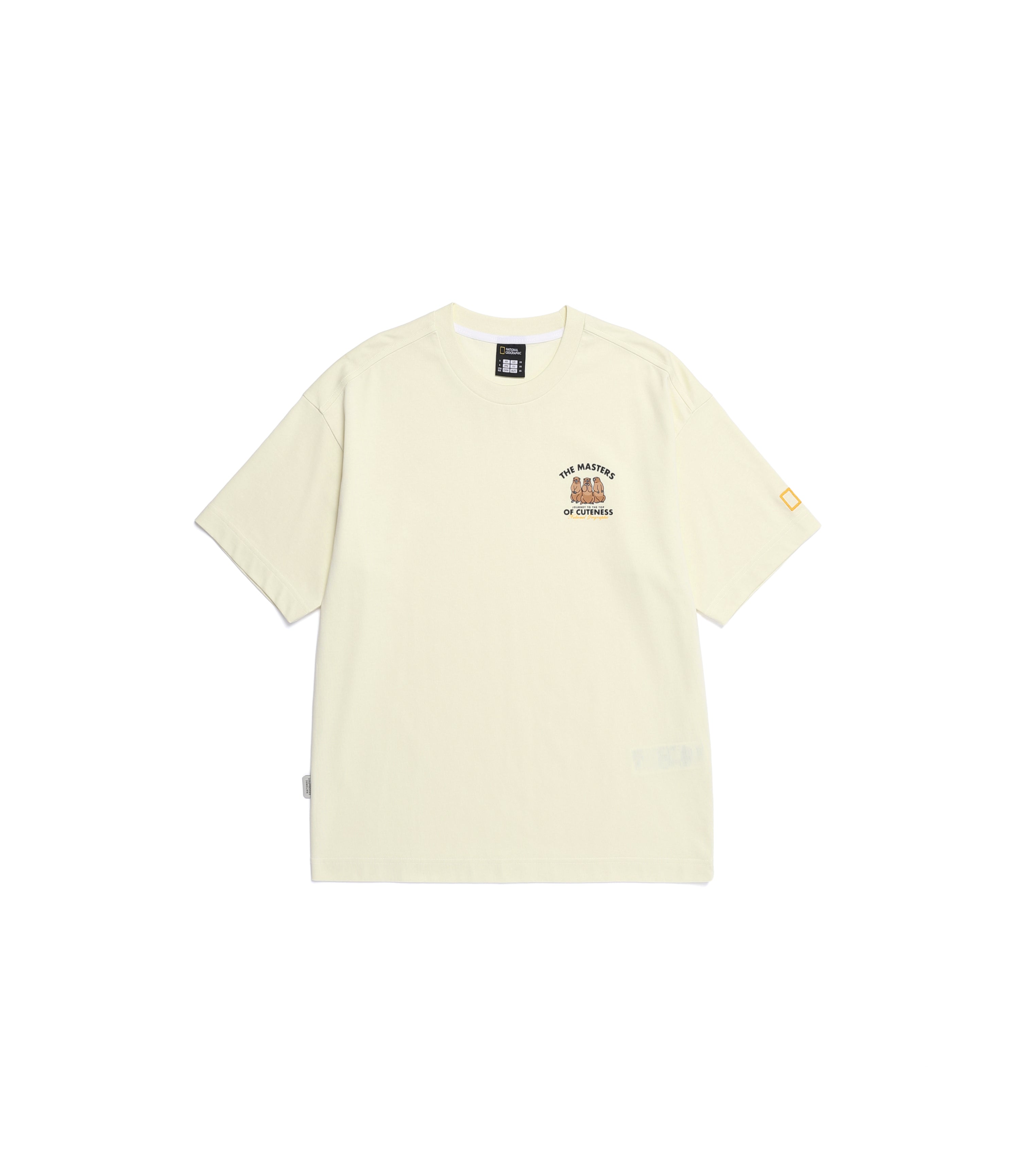 Unisex Animal Patch Short Sleeve Tee<br>LIME
