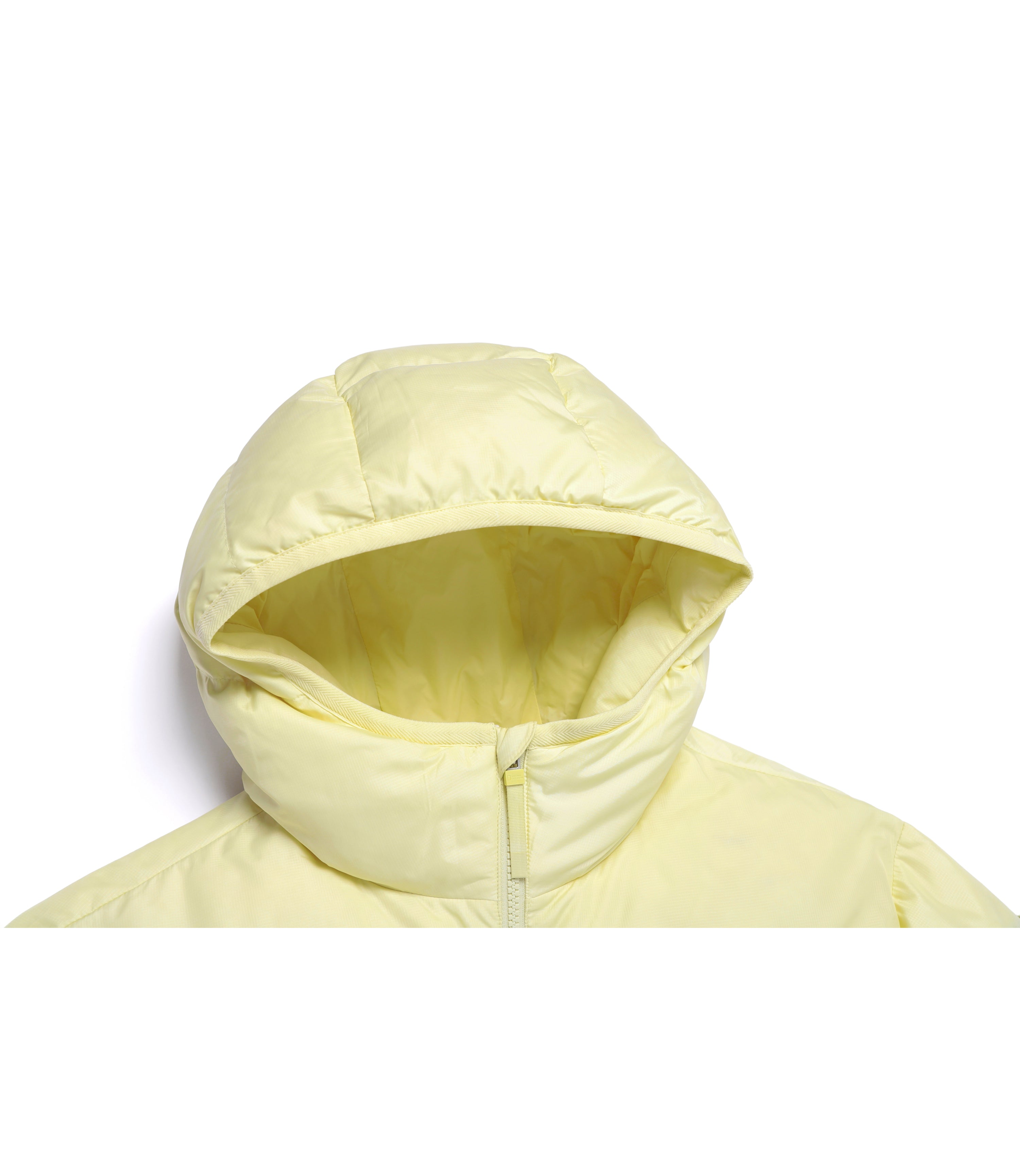 Unisex EIRA Short Length Hooded Goose Down Jumper<br>LIME