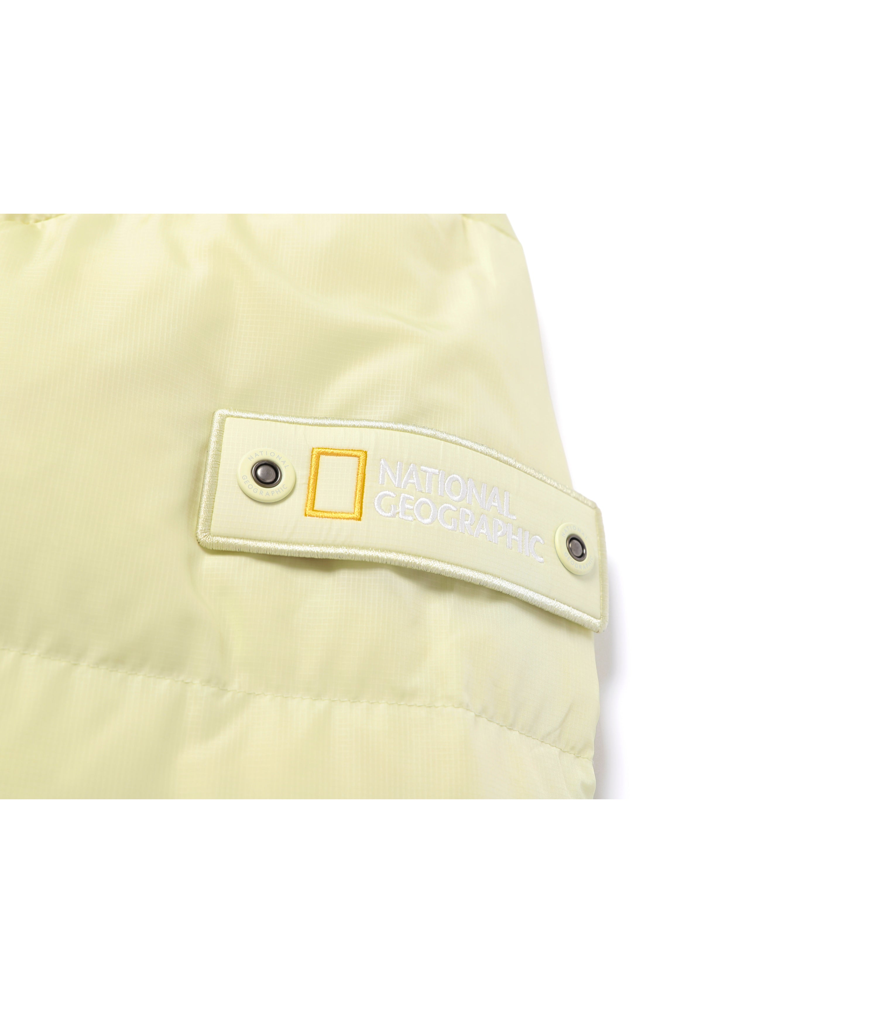 Unisex EIRA Short Length Hooded Goose Down Jumper<br>LIME