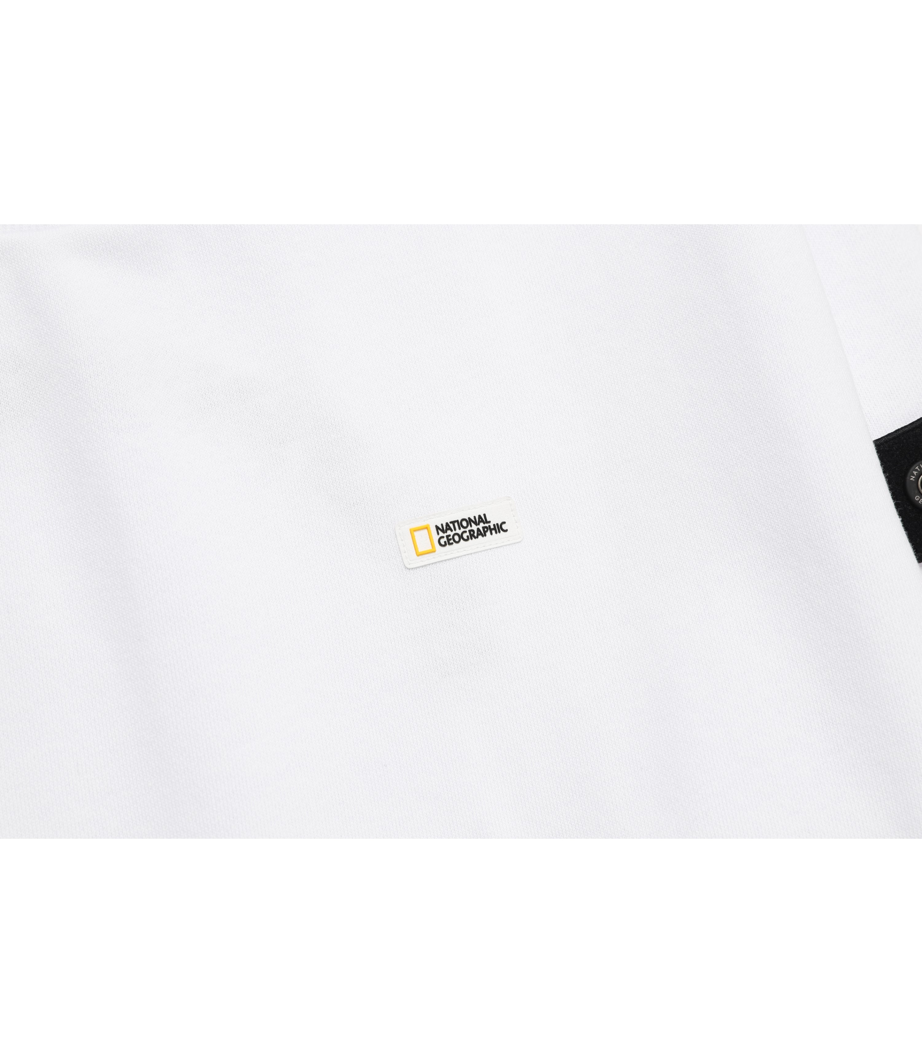 Unisex Glacier Concept Graphic Semi-Oversize Sweatshirt<br>WHITE