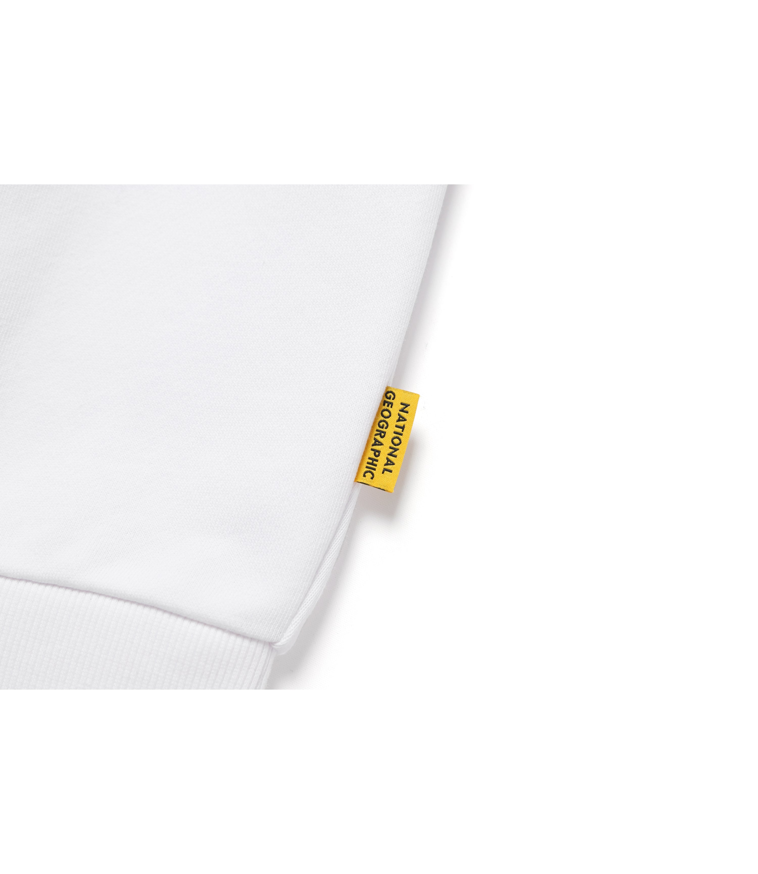 Unisex Glacier Concept Graphic Semi-Oversize Sweatshirt<br>WHITE
