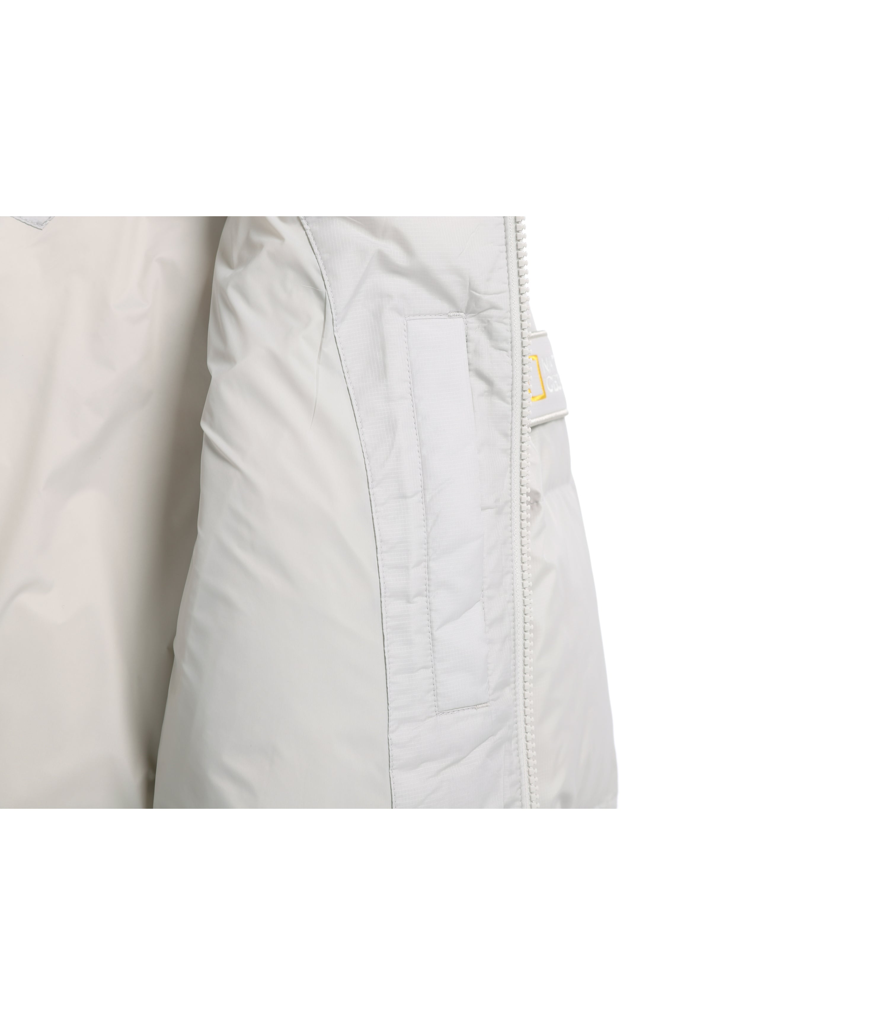 Unisex EIRA Short Length Hooded Goose Down Jumper<br>L/GREY