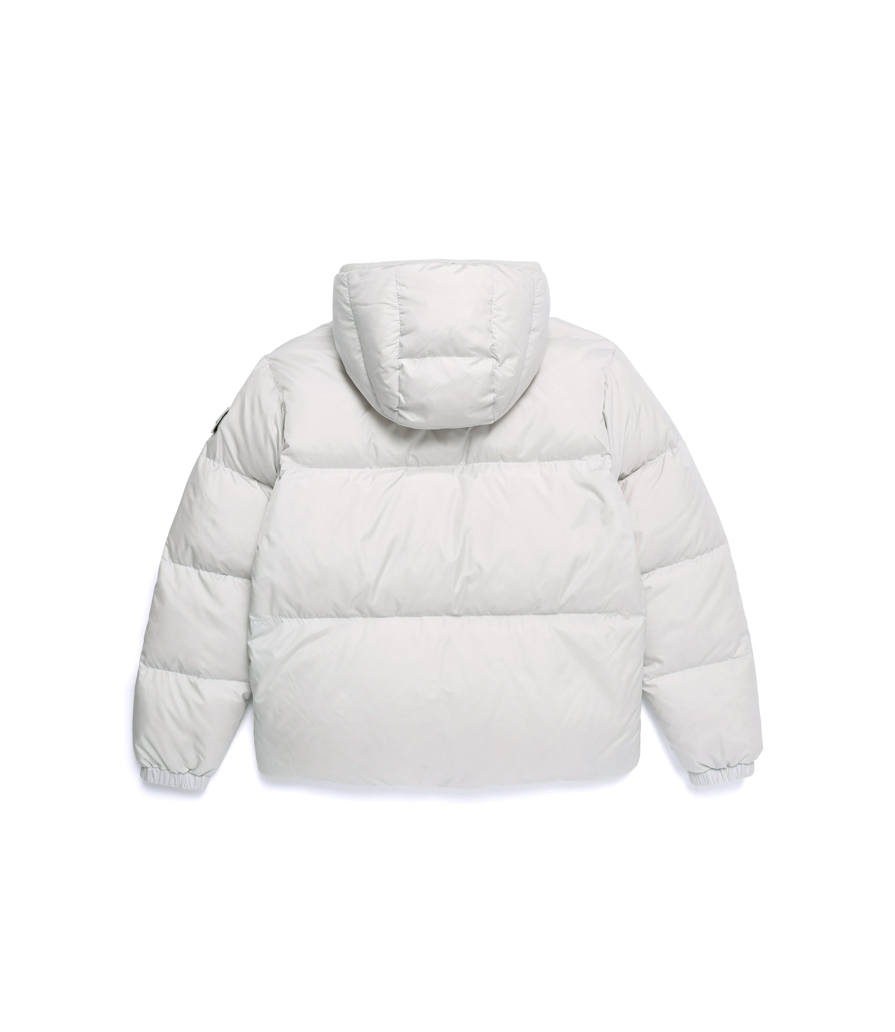 Unisex EIRA Short Length Hooded Goose Down Jumper<br>L/GREY