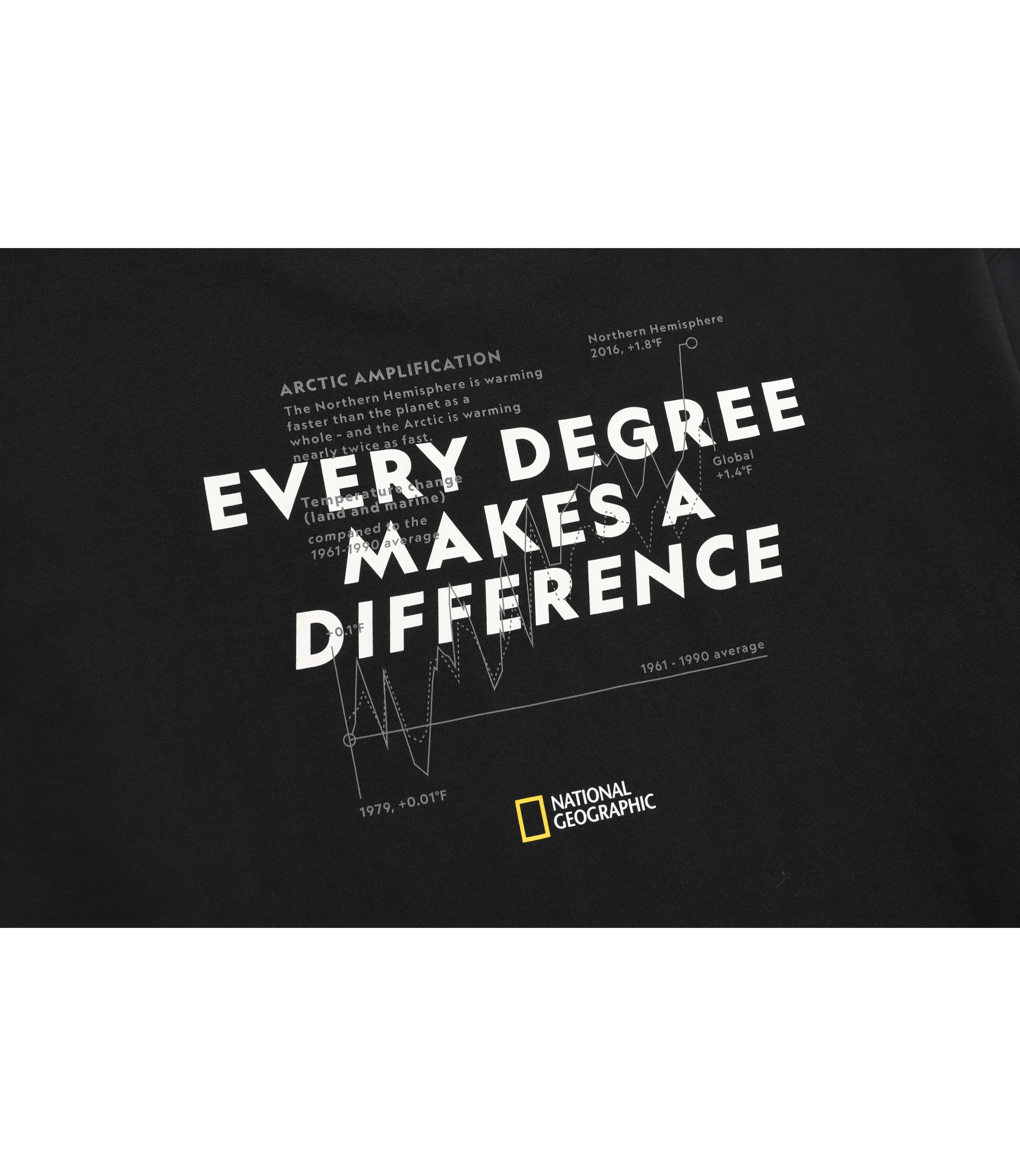 Unisex Glacier Concept Graphic Long Sleeve Tee<br>CARBON BLACK