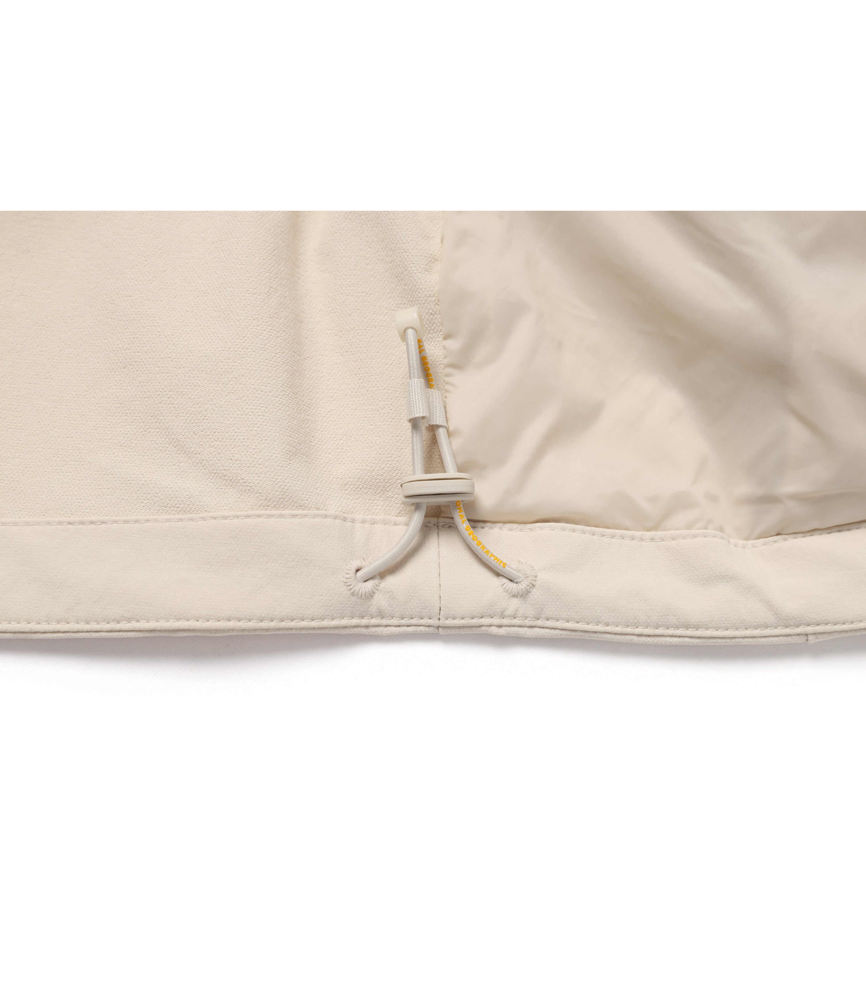 Women's ARCHELON Stretched Woven Hooded Zip-Up<br>LIGHT BEIGE