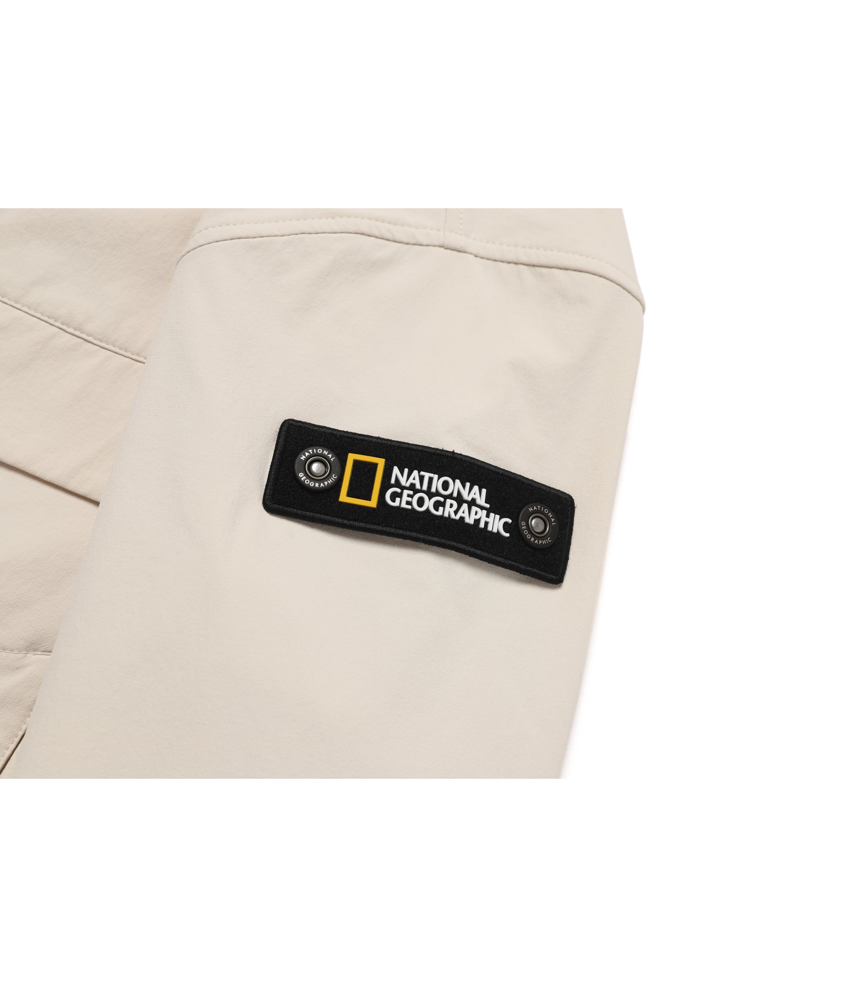 Women's ARCHELON Stretched Woven Hooded Zip-Up<br>LIGHT BEIGE