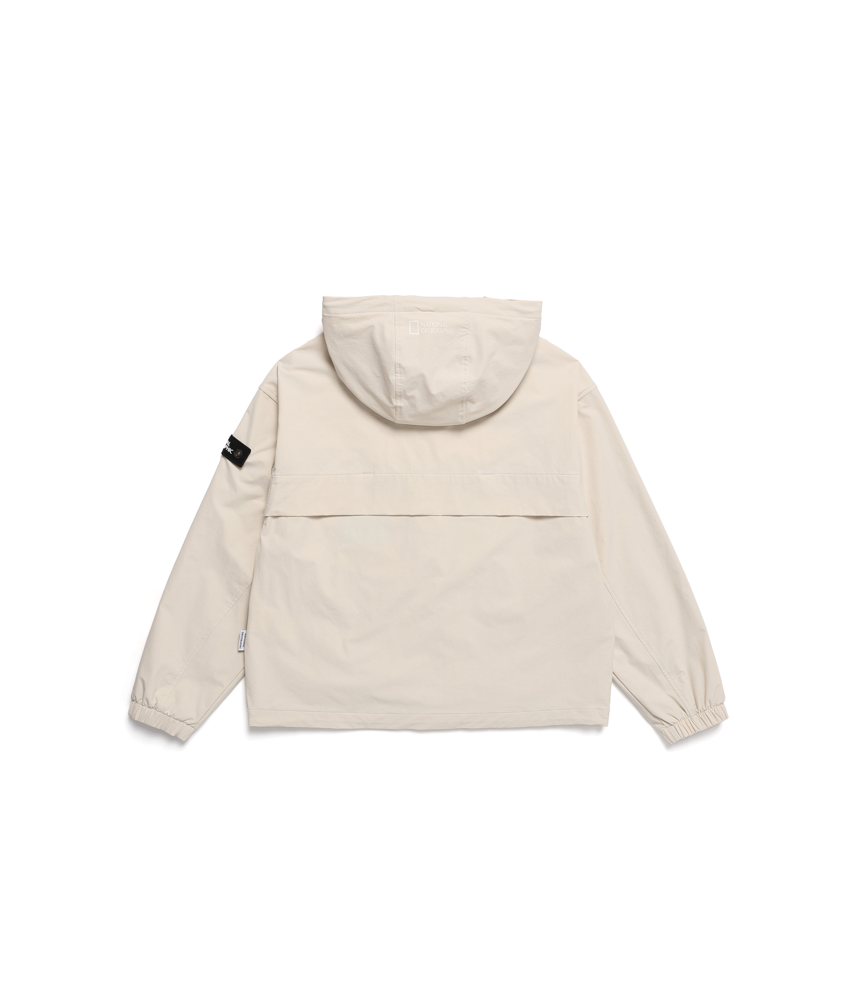 Women's ARCHELON Stretched Woven Hooded Zip-Up<br>LIGHT BEIGE