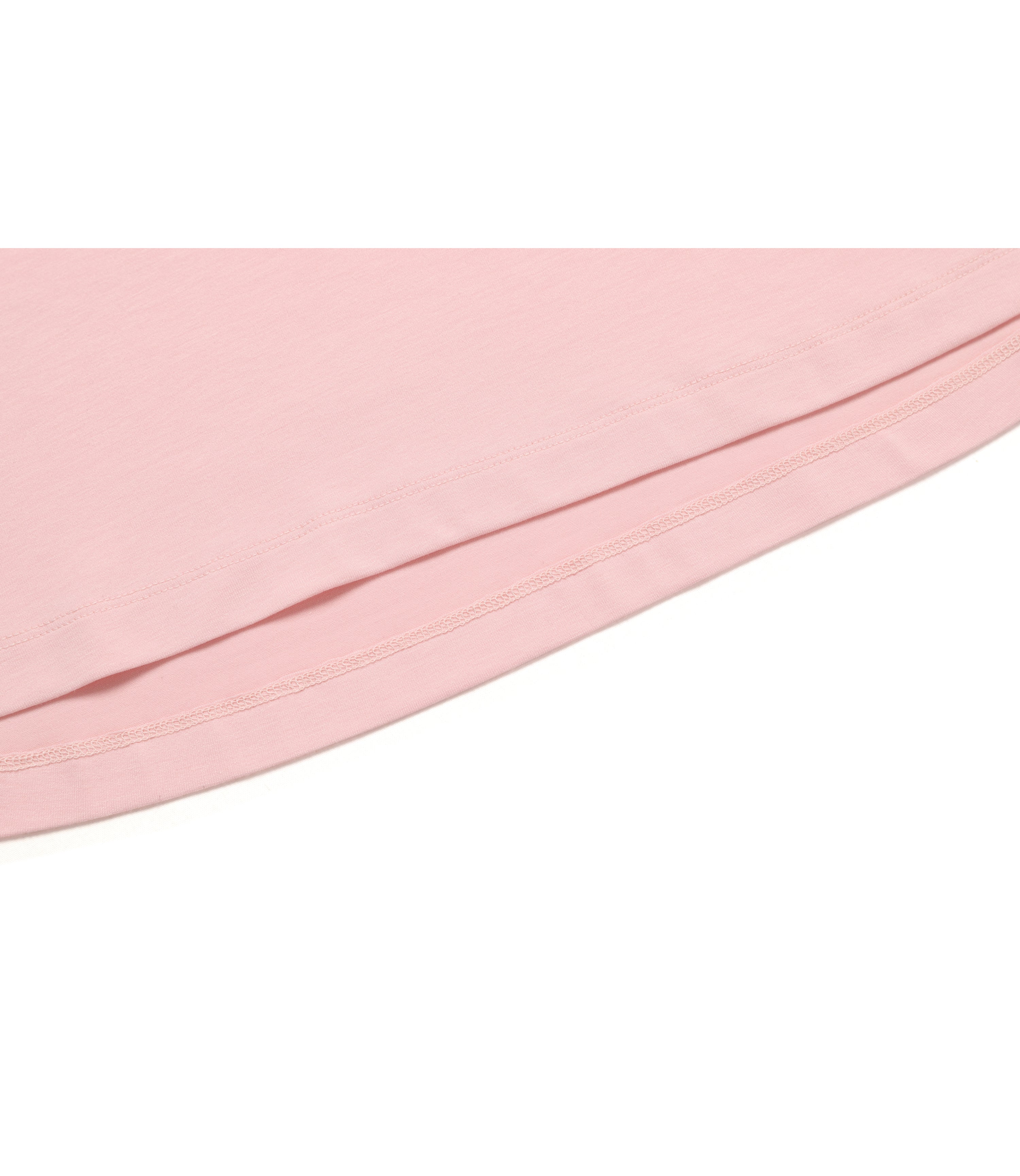 Women's FREERY Mid-Hip Length Short Sleeve Tee<br>PINK