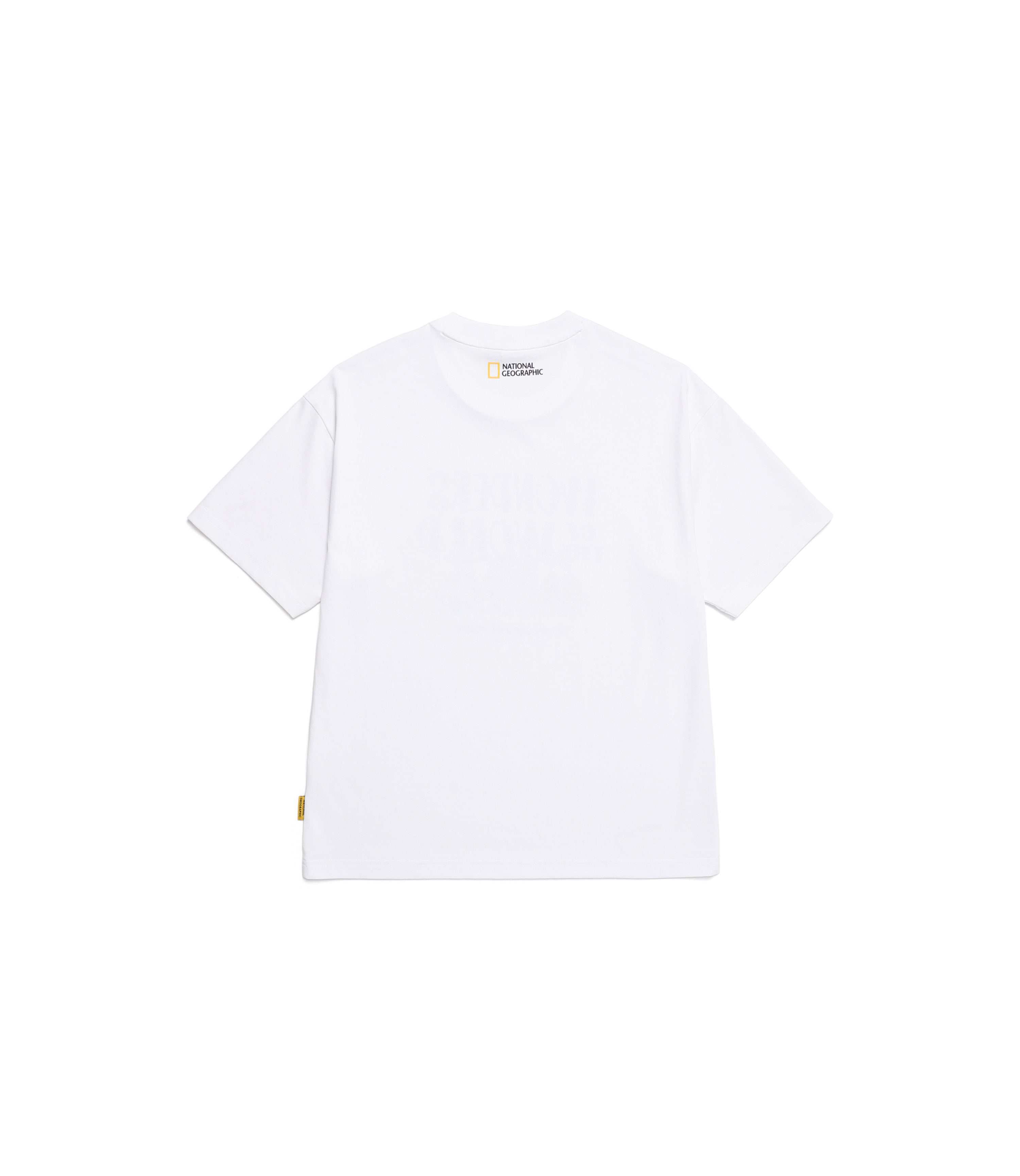 Unisex REGEN ASKIN Travel Graphic Semi Over Fit Short Sleeve Tee | Wonders World<br>WHITE