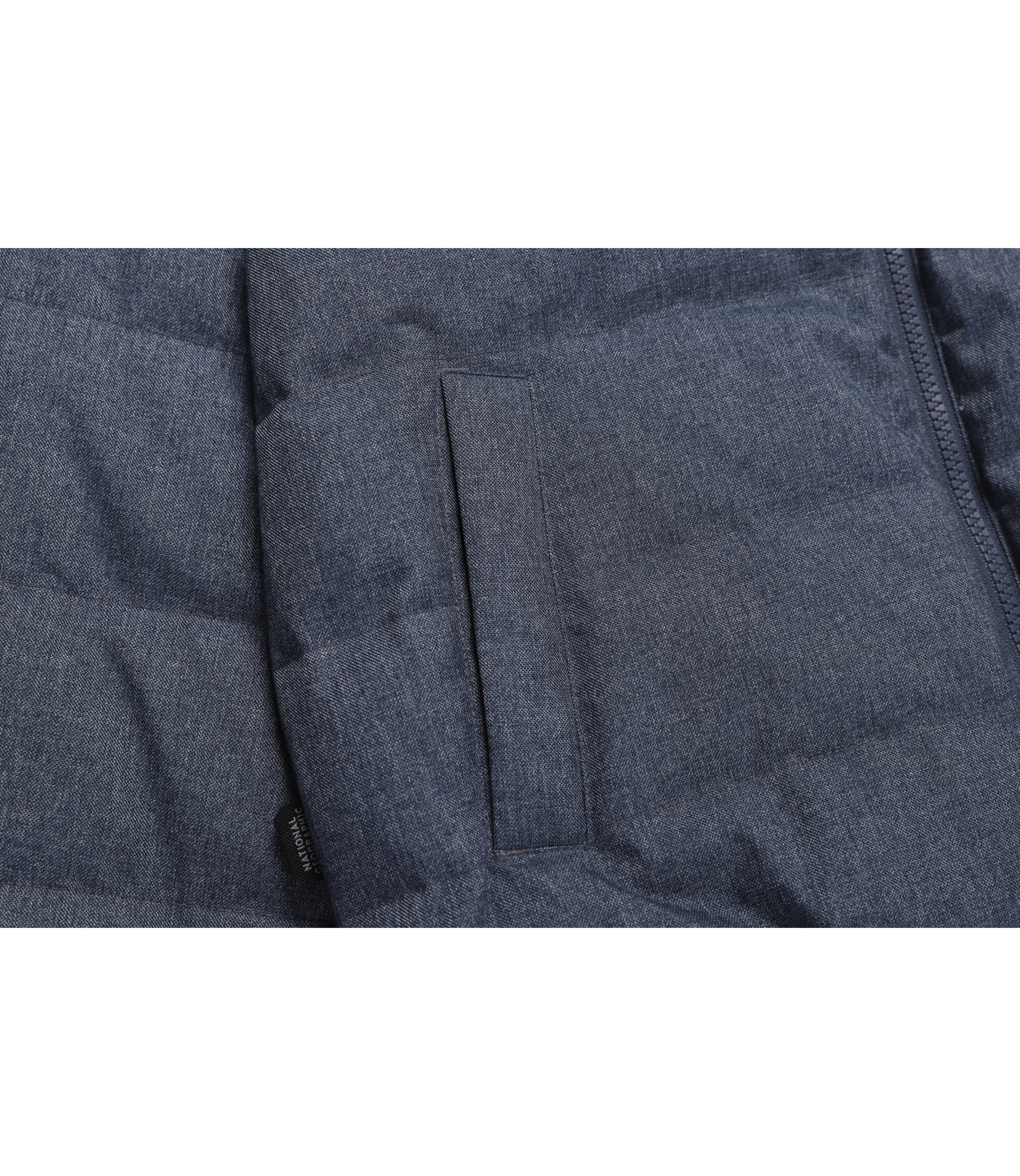 Women's HERON U-Neck Light Down Jumper (Denim)<br>INDIGO