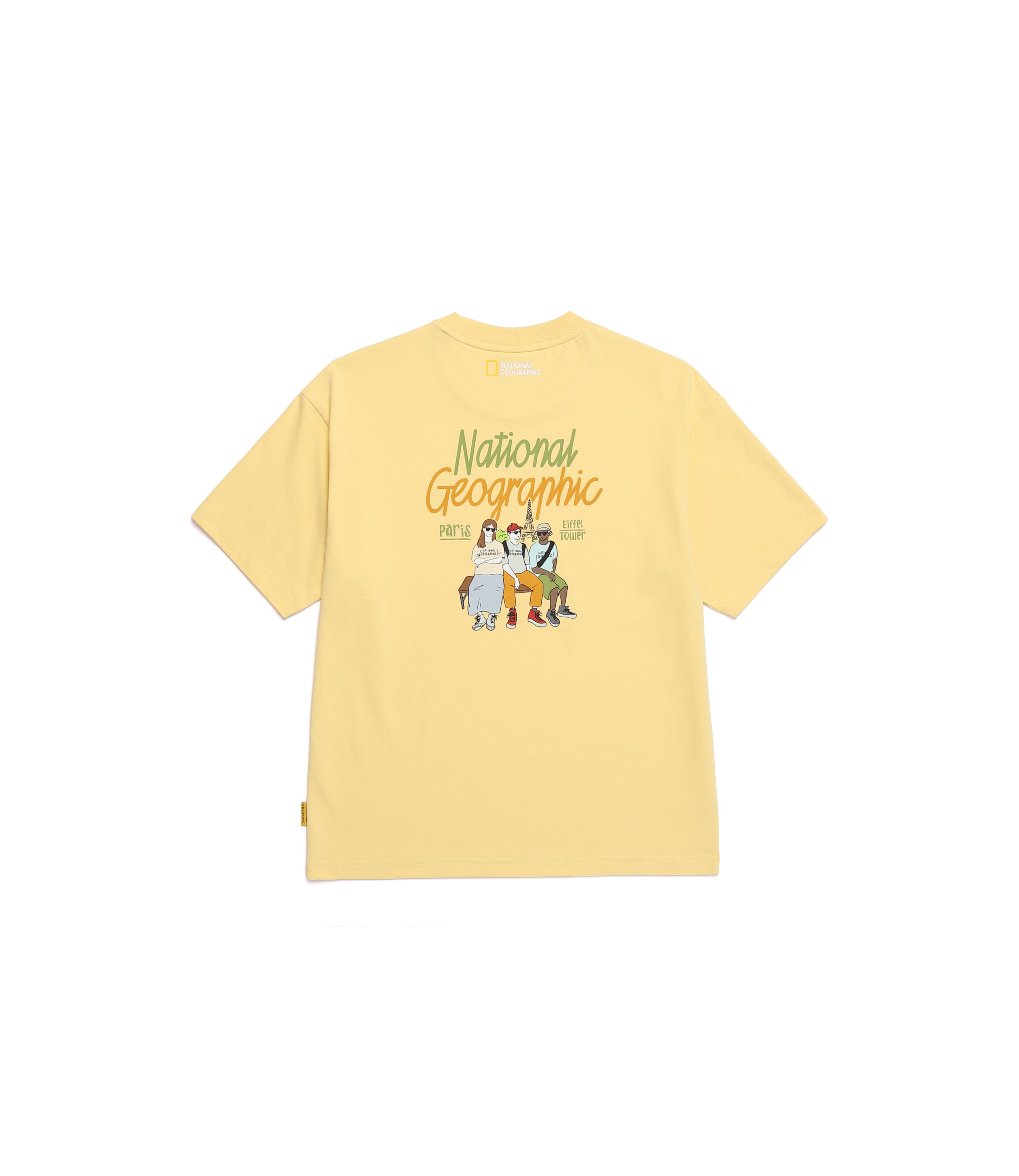 Unisex REGEN ASKIN Travel Graphic Semi Over Fit Short Sleeve | Paris<br>YELLOW