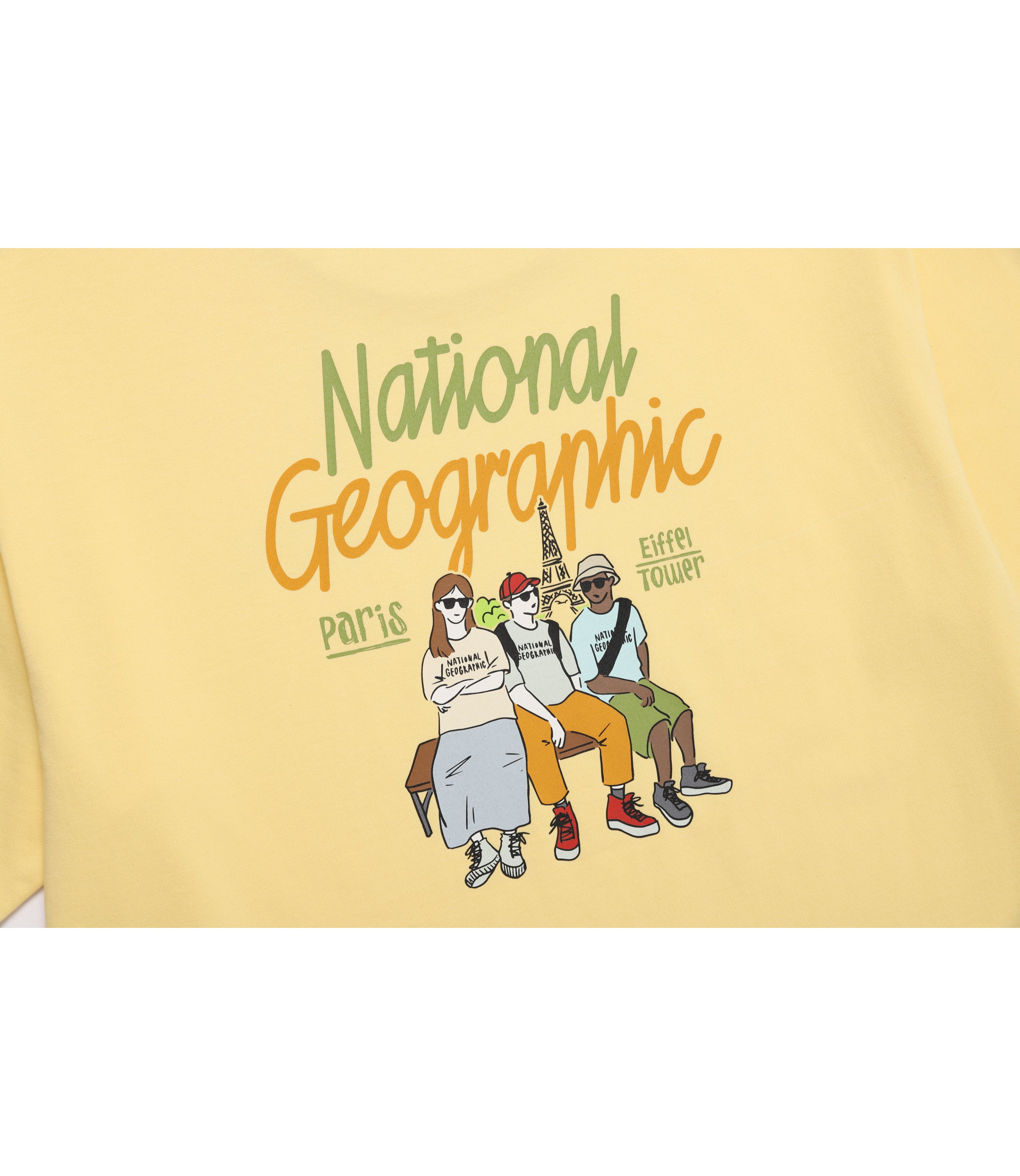Unisex REGEN ASKIN Travel Graphic Semi Over Fit Short Sleeve | Paris<br>YELLOW