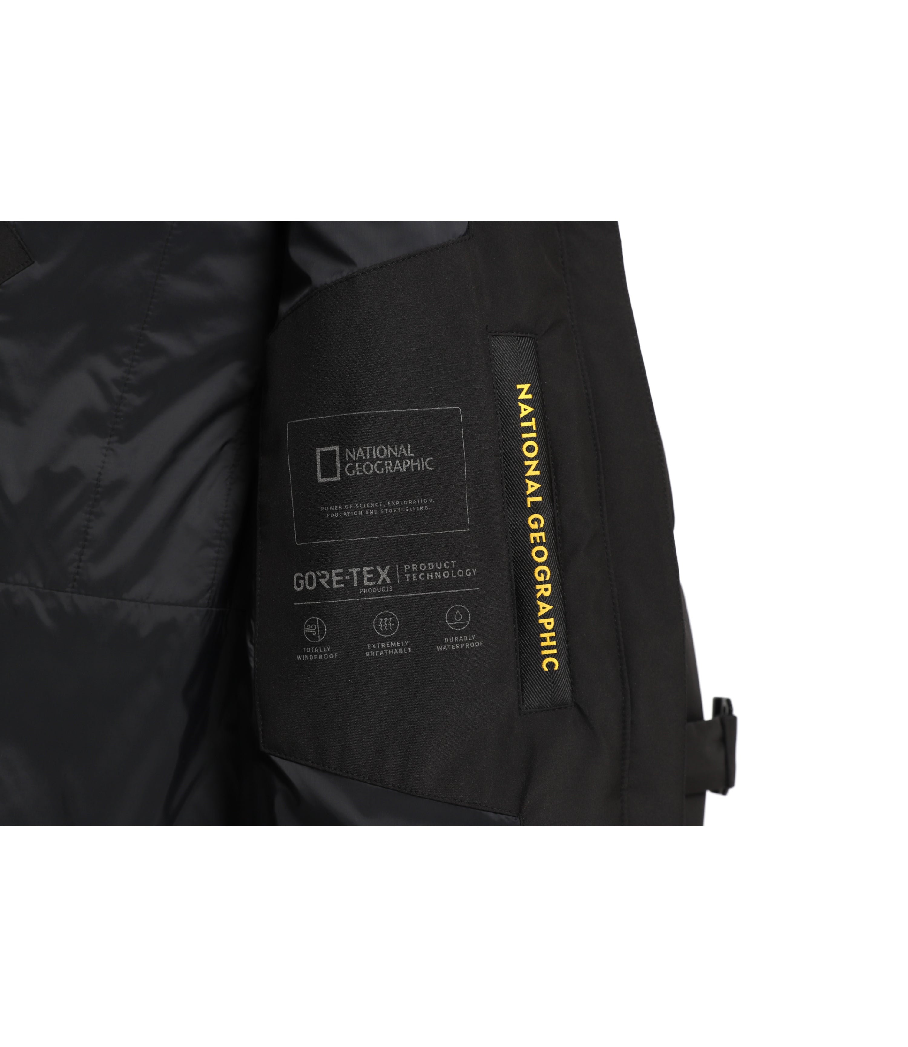 Women's ATLAS WINDSTOPPER Long-Length Goose Down Jacket<br>CARBON BLACK