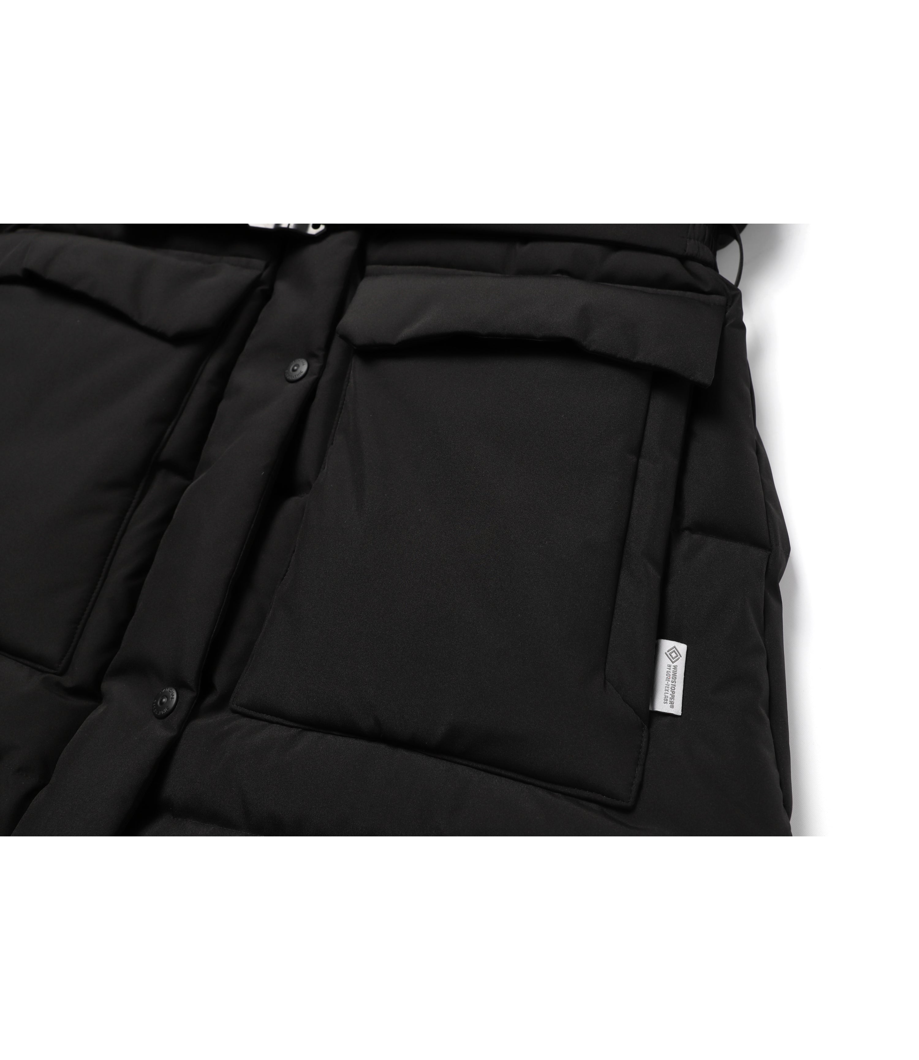 Women's ATLAS WINDSTOPPER Mid Length Goose Down Jacket<br>CARBON BLACK