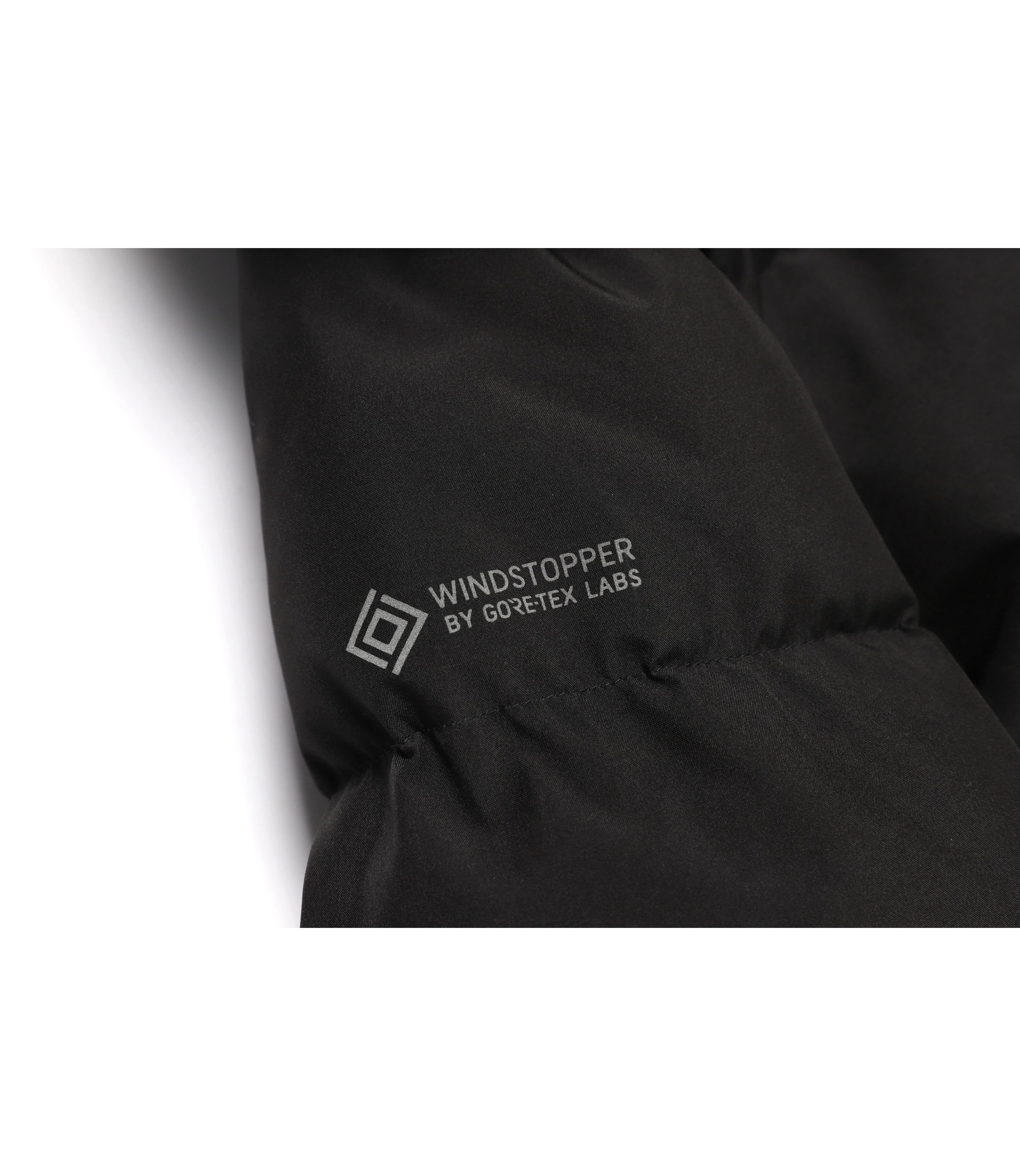 Women's ATLAS WINDSTOPPER Mid Length Goose Down Jacket<br>CARBON BLACK