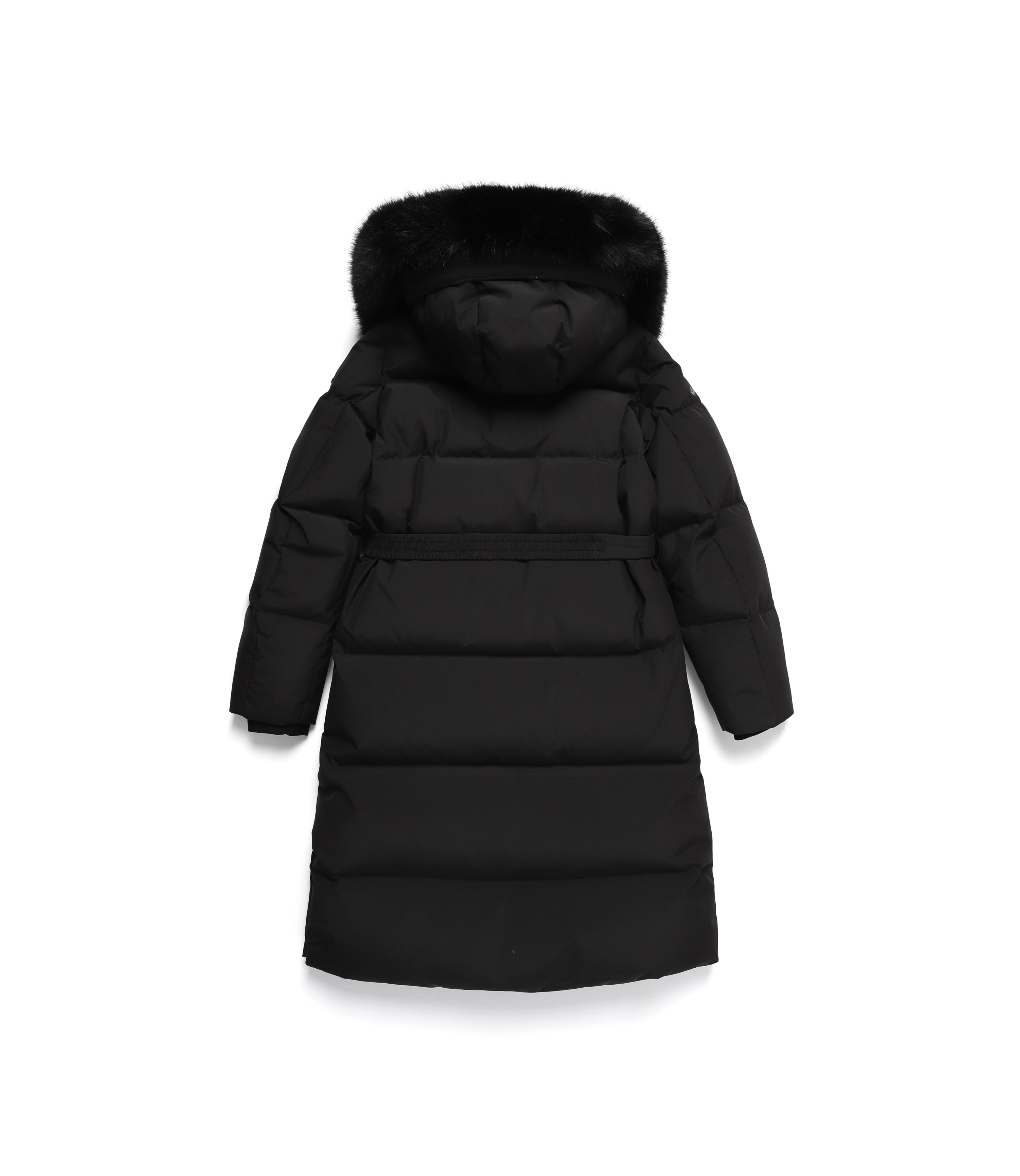 Women's ATLAS WINDSTOPPER Long-Length Goose Down Jacket<br>CARBON BLACK