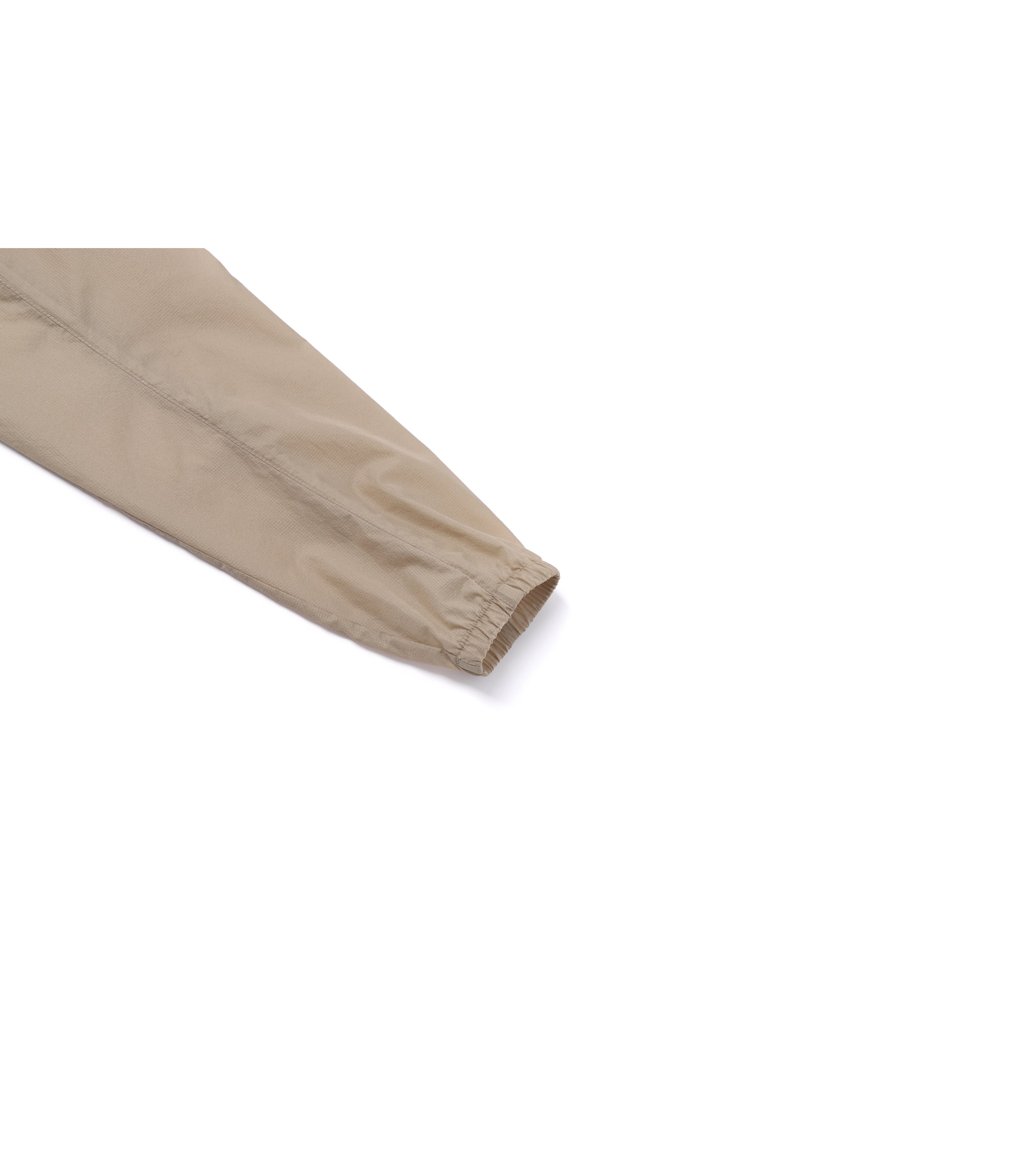 Unisex Light Pack Hooded Full Zip-Up Windbreaker<br>MOURNING BEIGE