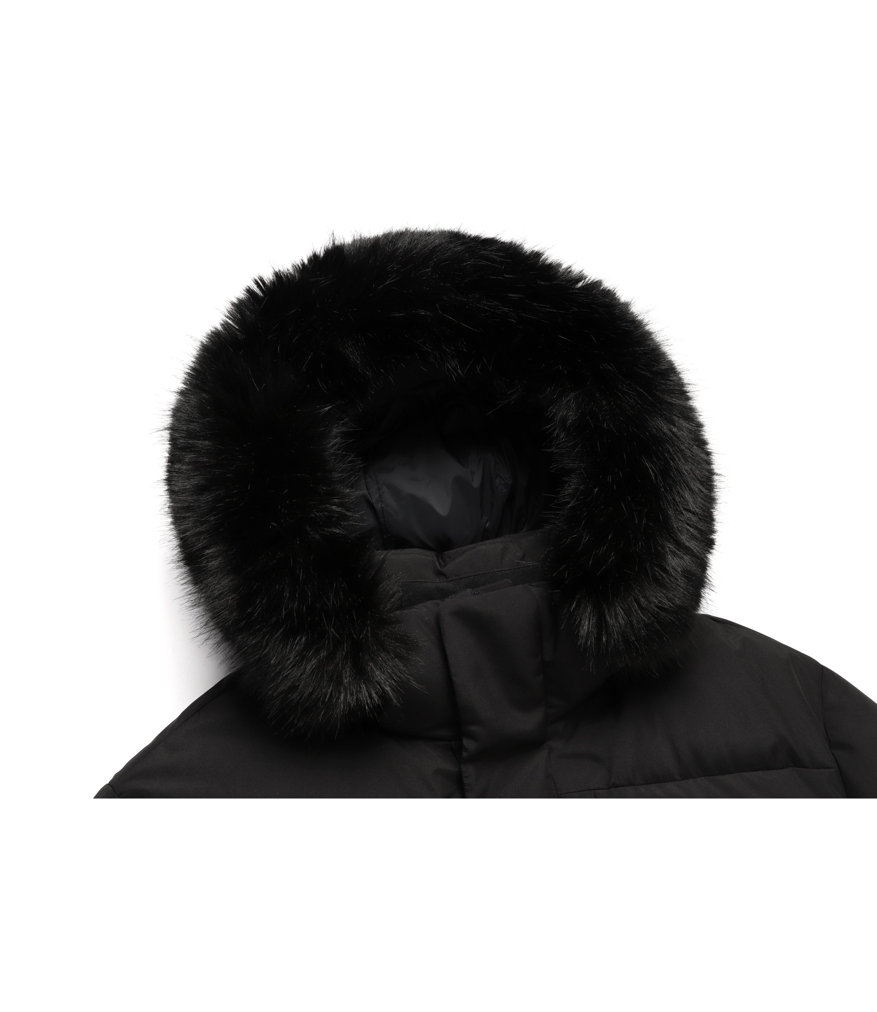 Men's Atlas Windstopper Long Length Goose Down Jacket<br>CARBON BLACK