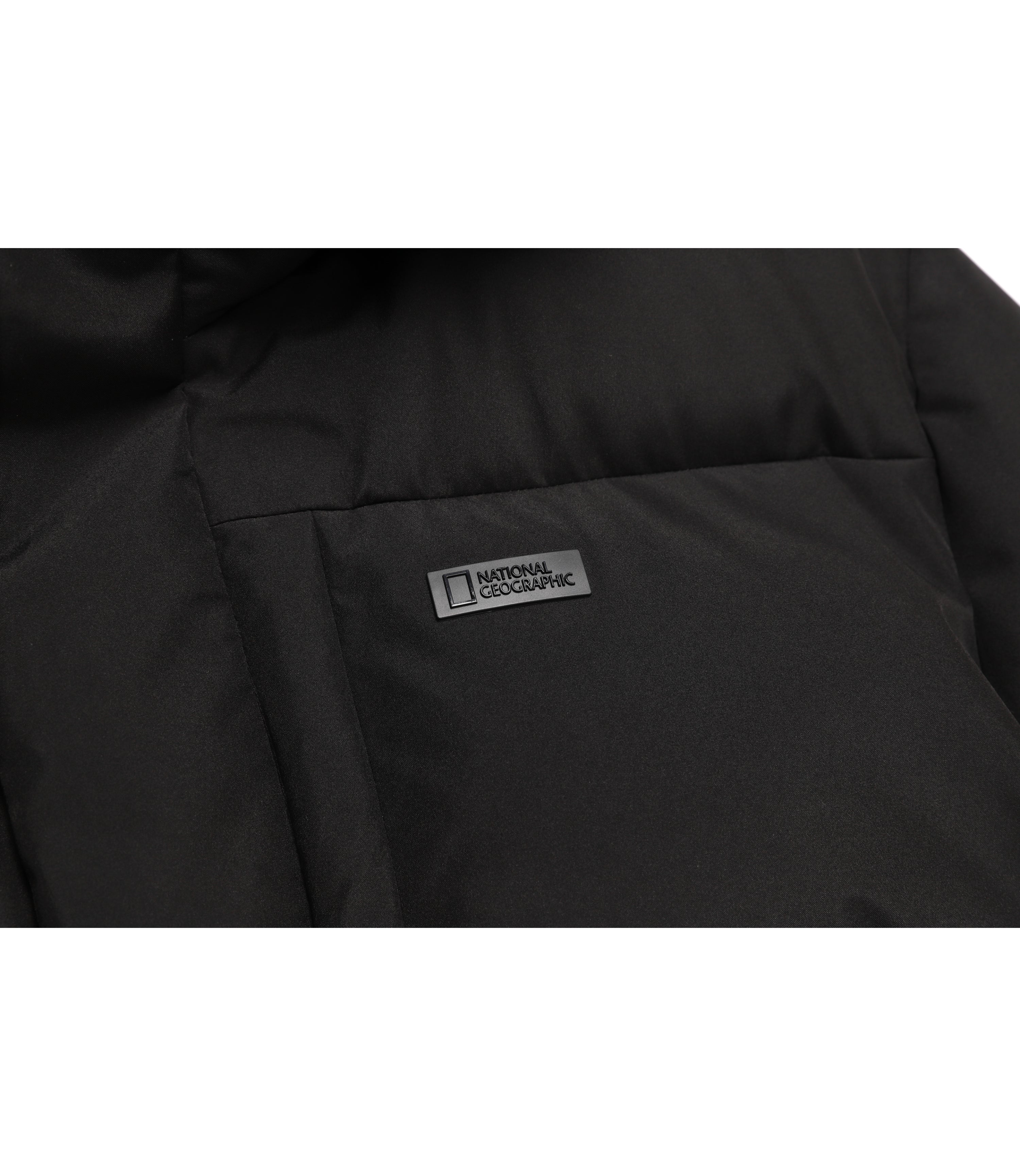 Men's Atlas Windstopper Long Length Goose Down Jacket<br>CARBON BLACK