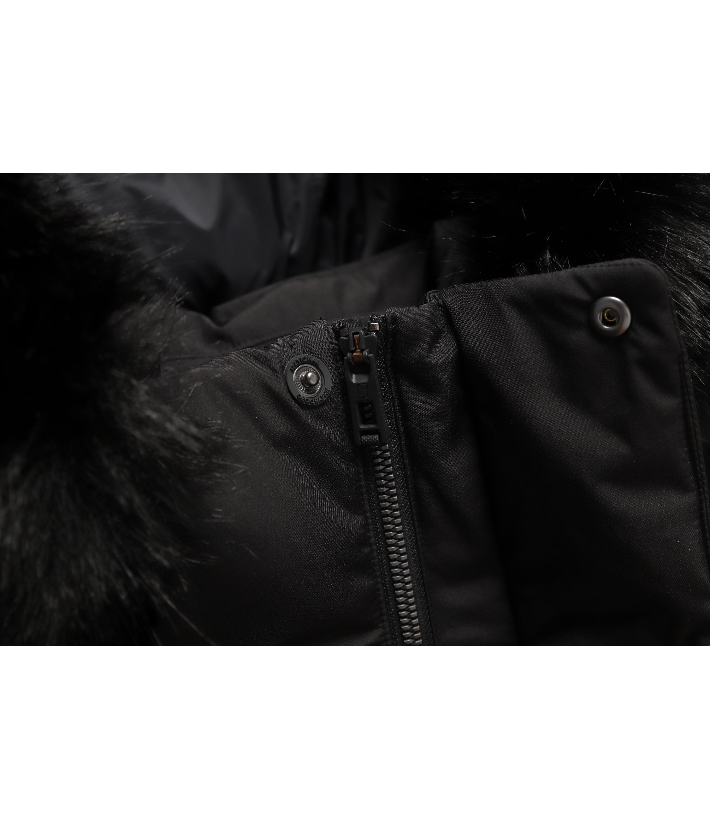 Men's Atlas Windstopper Long Length Goose Down Jacket<br>CARBON BLACK