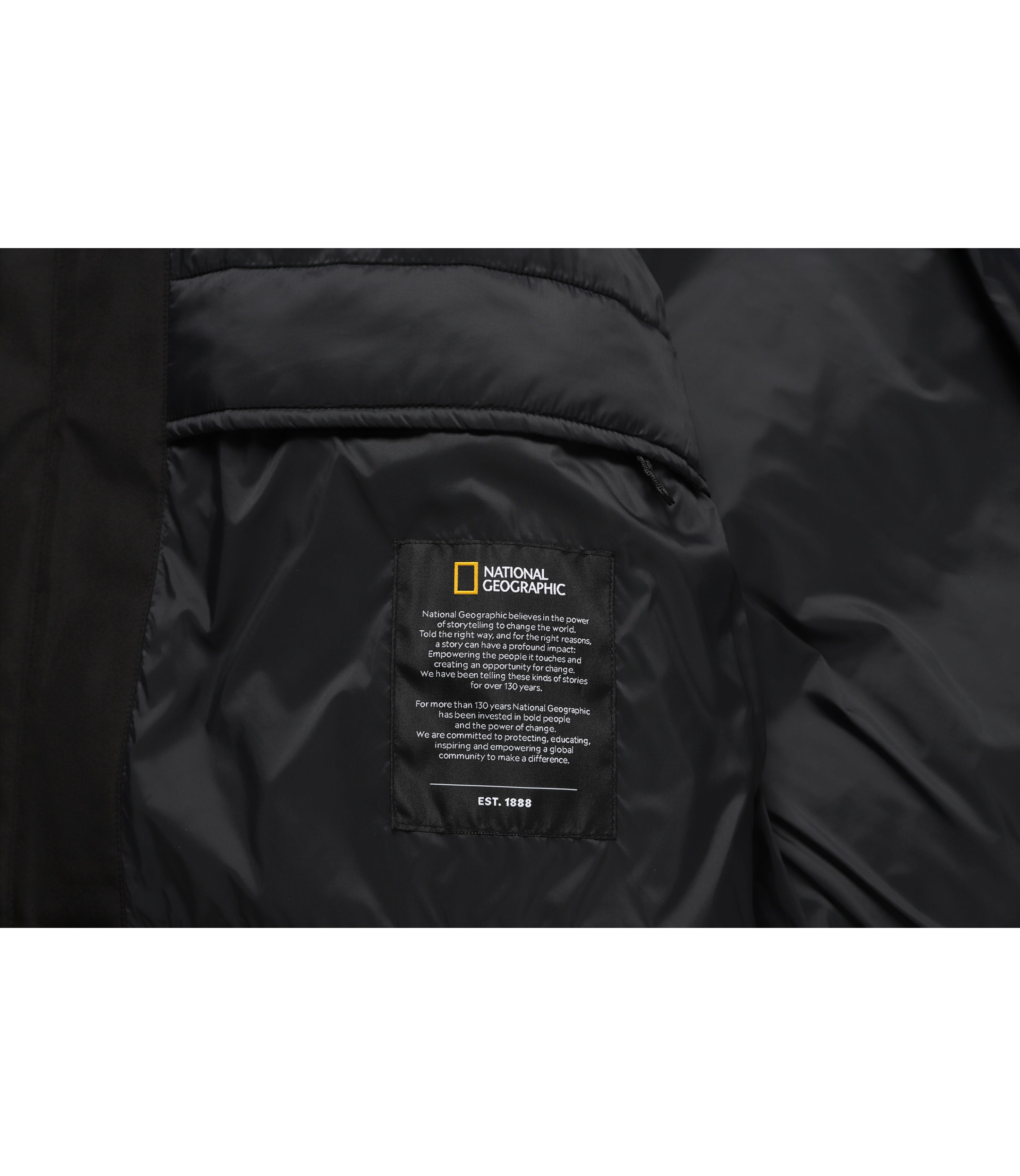 Men's Atlas Windstopper Long Length Goose Down Jacket<br>CARBON BLACK