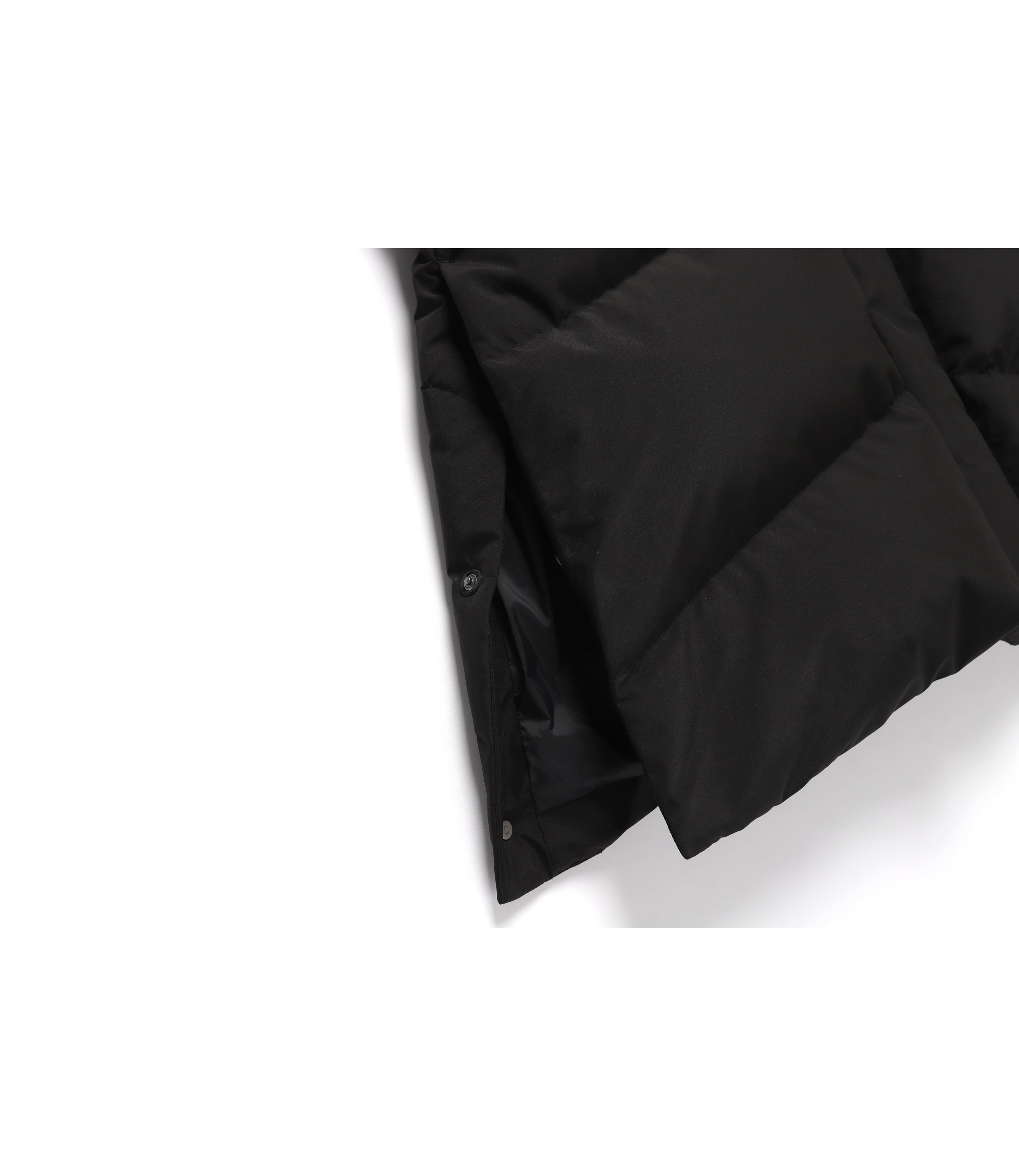 Men's Atlas Windstopper Long Length Goose Down Jacket<br>CARBON BLACK