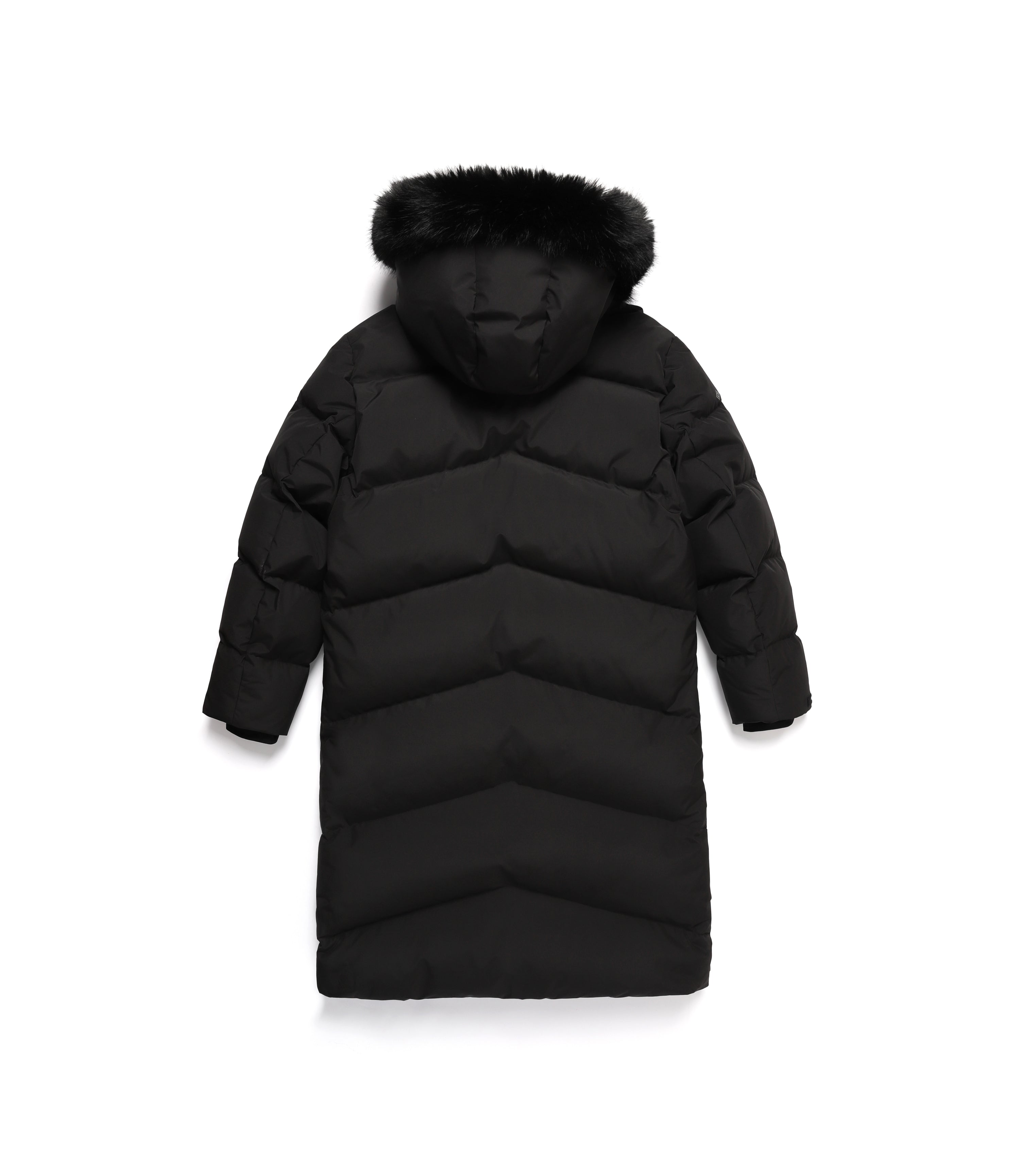 Men's Atlas Windstopper Long Length Goose Down Jacket<br>CARBON BLACK