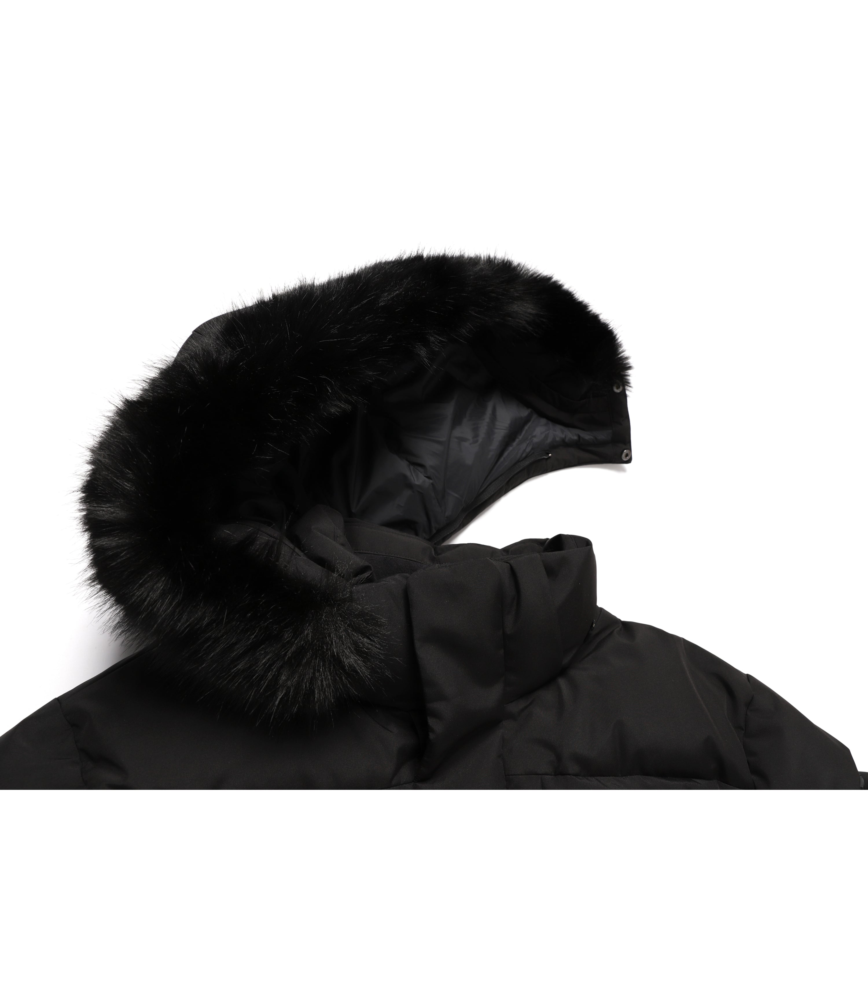 Men's Atlas Windstopper Long Length Goose Down Jacket<br>CARBON BLACK