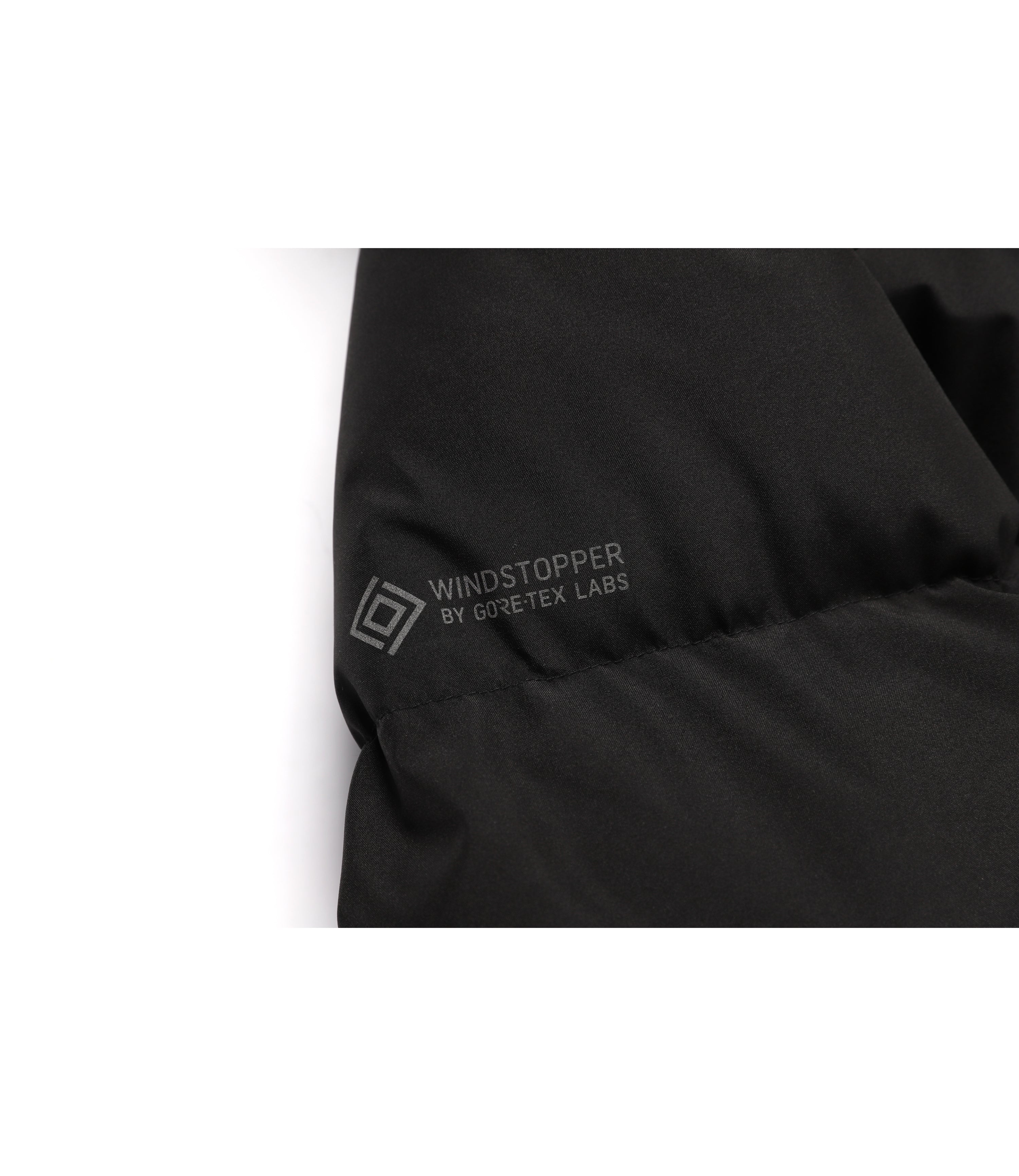 Men's Atlas Windstopper Long Length Goose Down Jacket<br>CARBON BLACK