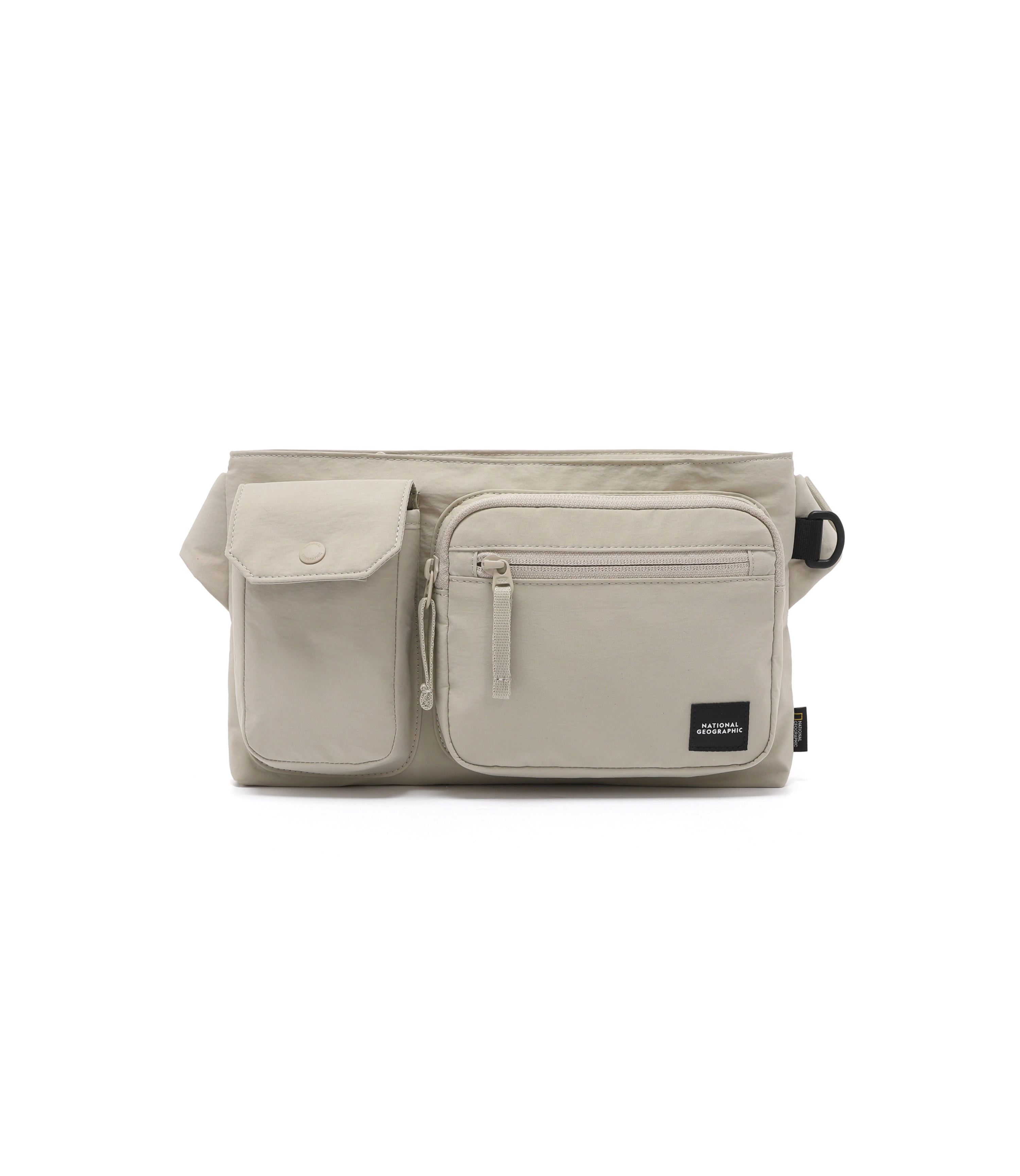 ADELIE Light Wide Crossbody Bag<br>BEIGE