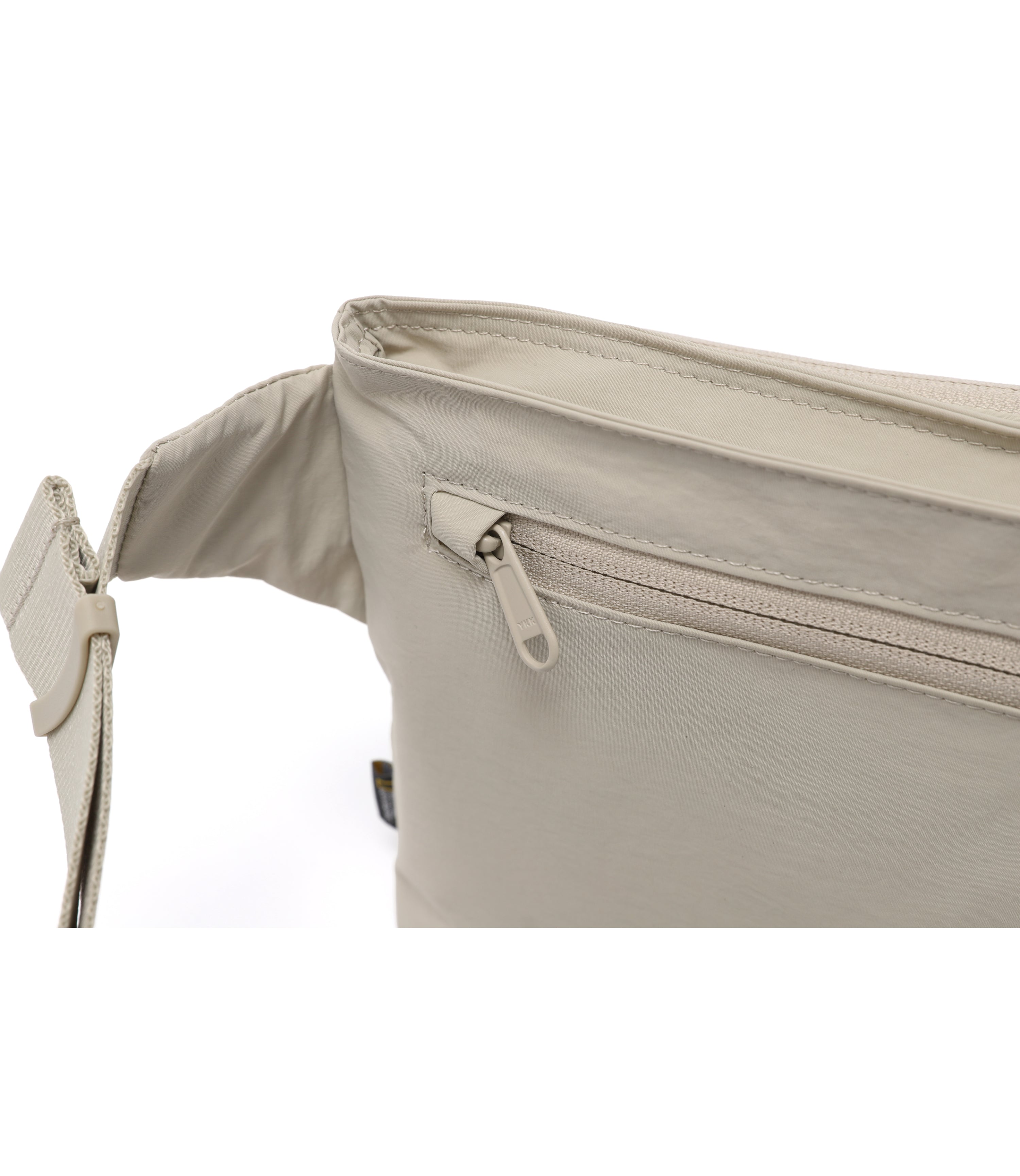 ADELIE Light Wide Crossbody Bag<br>BEIGE