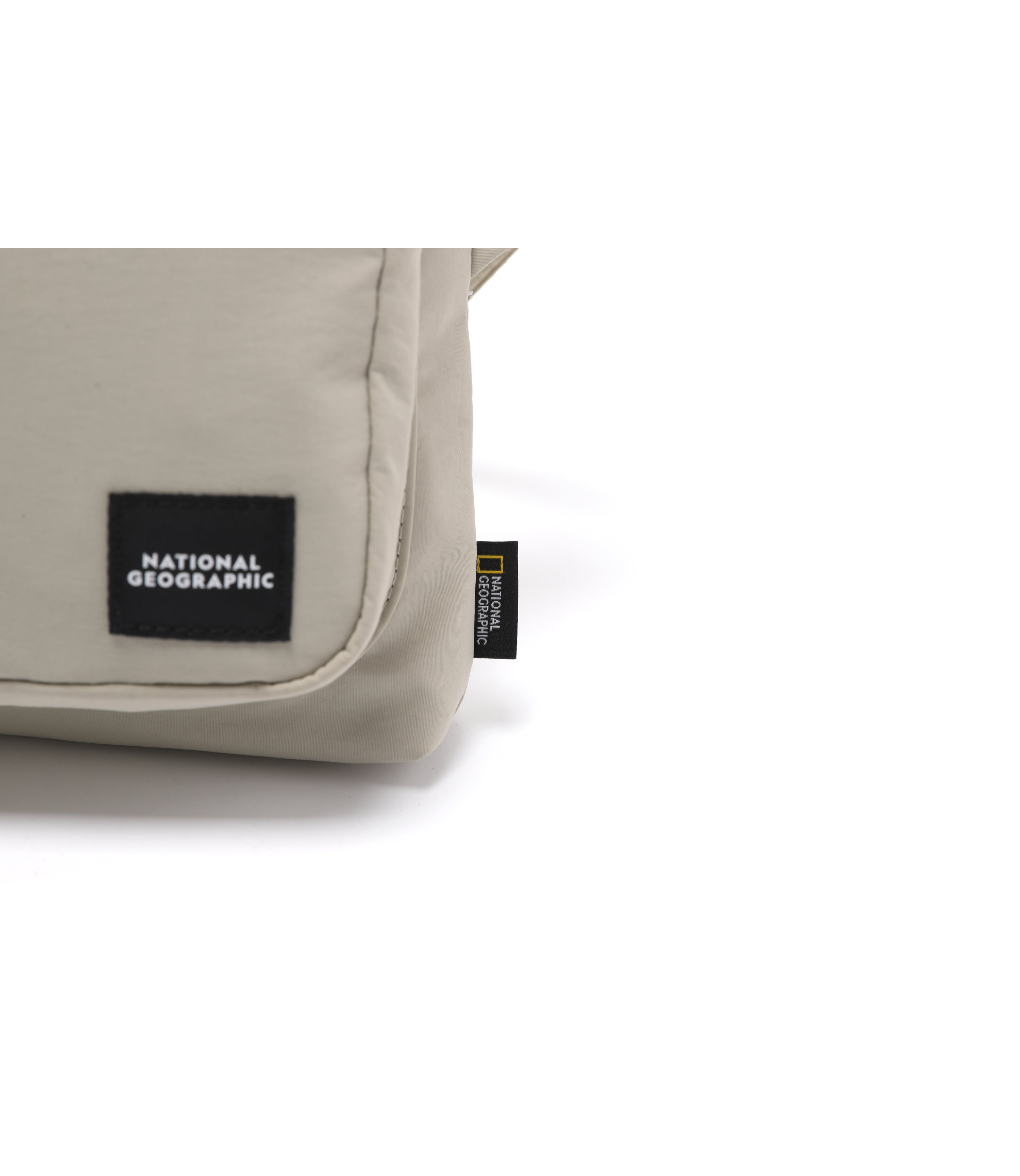 ADELIE Light Wide Crossbody Bag<br>BEIGE