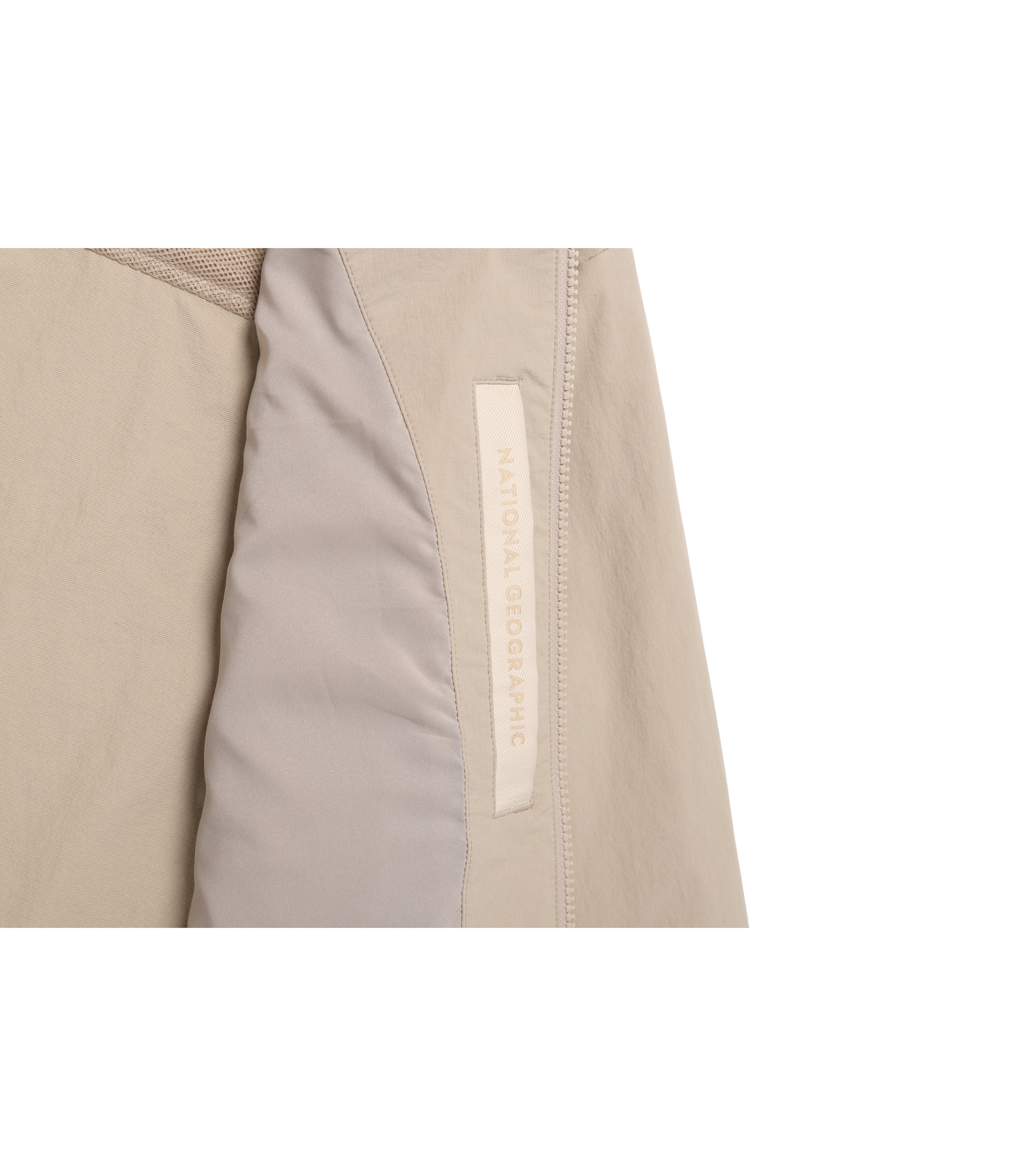 Women's ARCHELON Woven Stretch Training Zip-Up Hoodie<br>MOURNING BEIGE