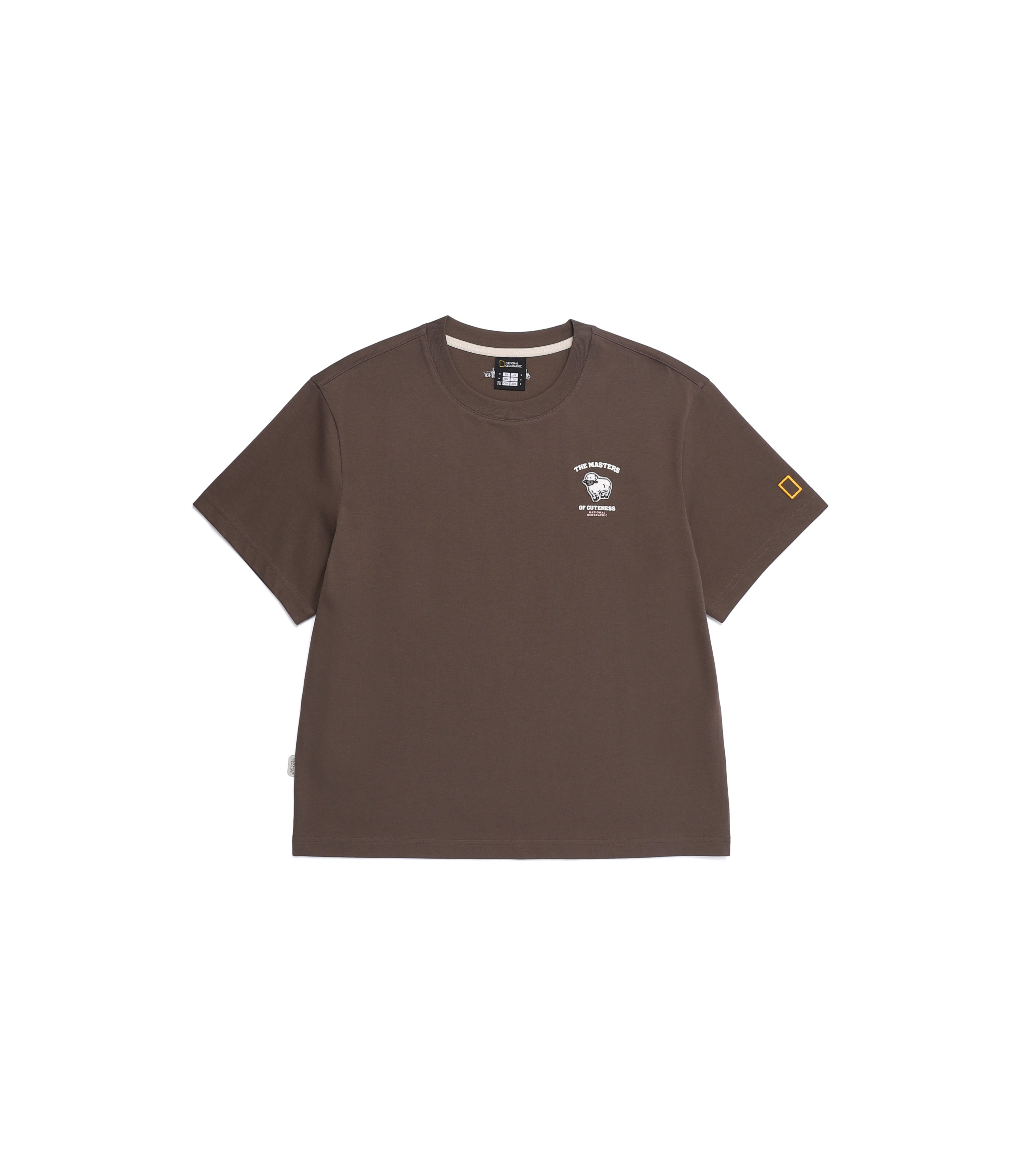 Women's Animal Wappen Short Sleeve Tee<br>BROWN