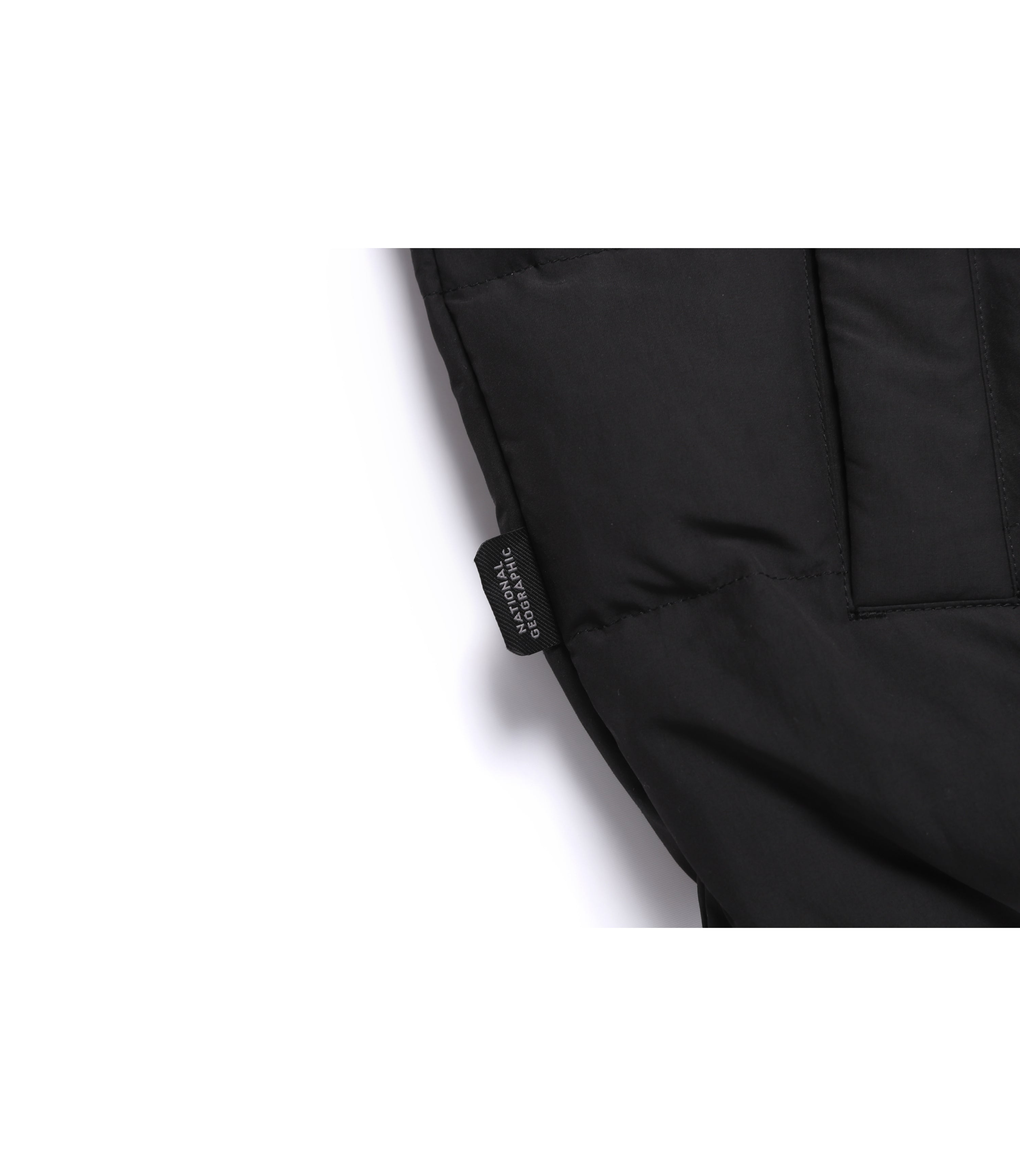 Unisex HERON U-Neck Lightweight Goose Down Vest<br>BLACK