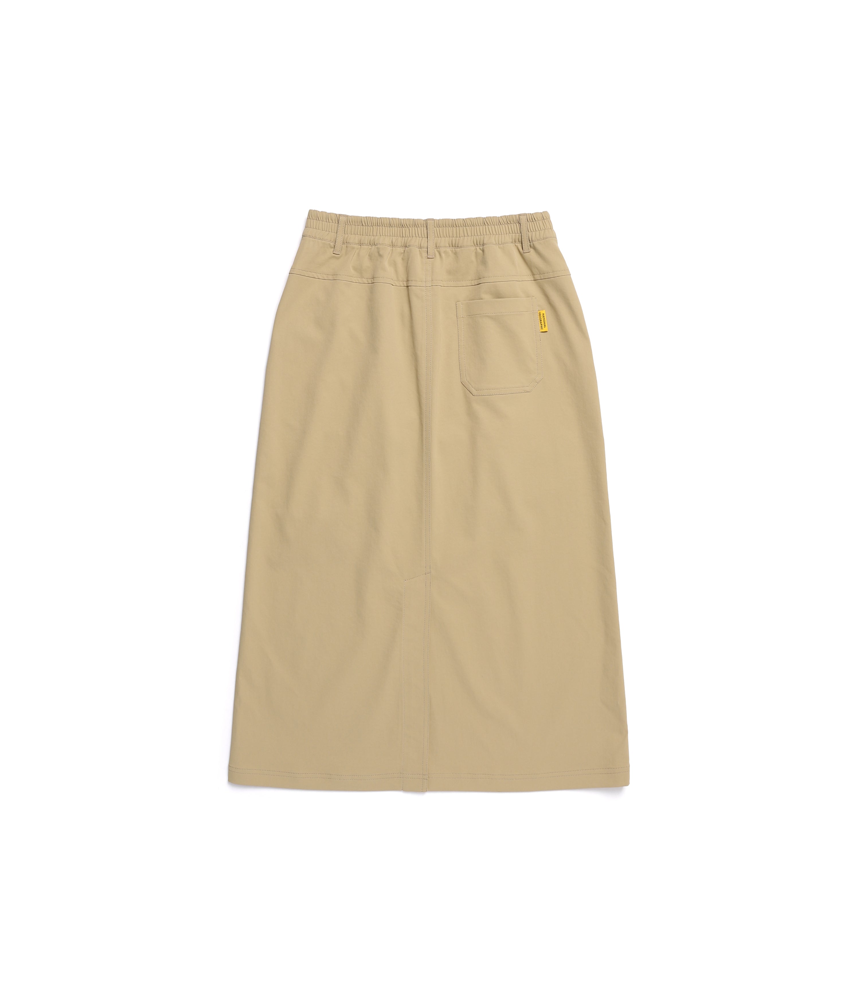 Women's Waist Banded Long Skirt<br>SAND BEIGE