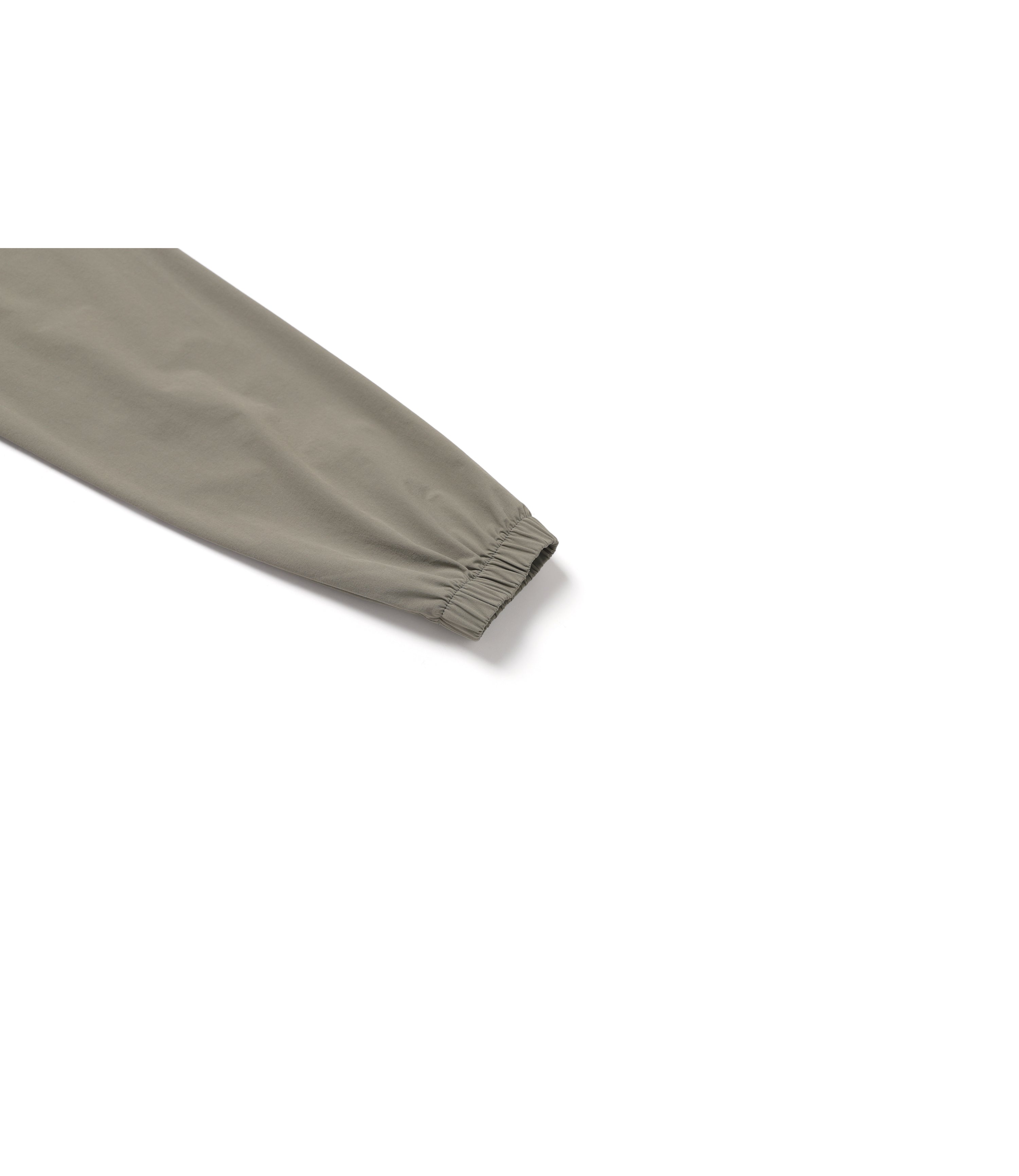 Unisex ARCHELON Stretched Woven Collar Long Sleeve Tee<br>LICHEN KHAKI