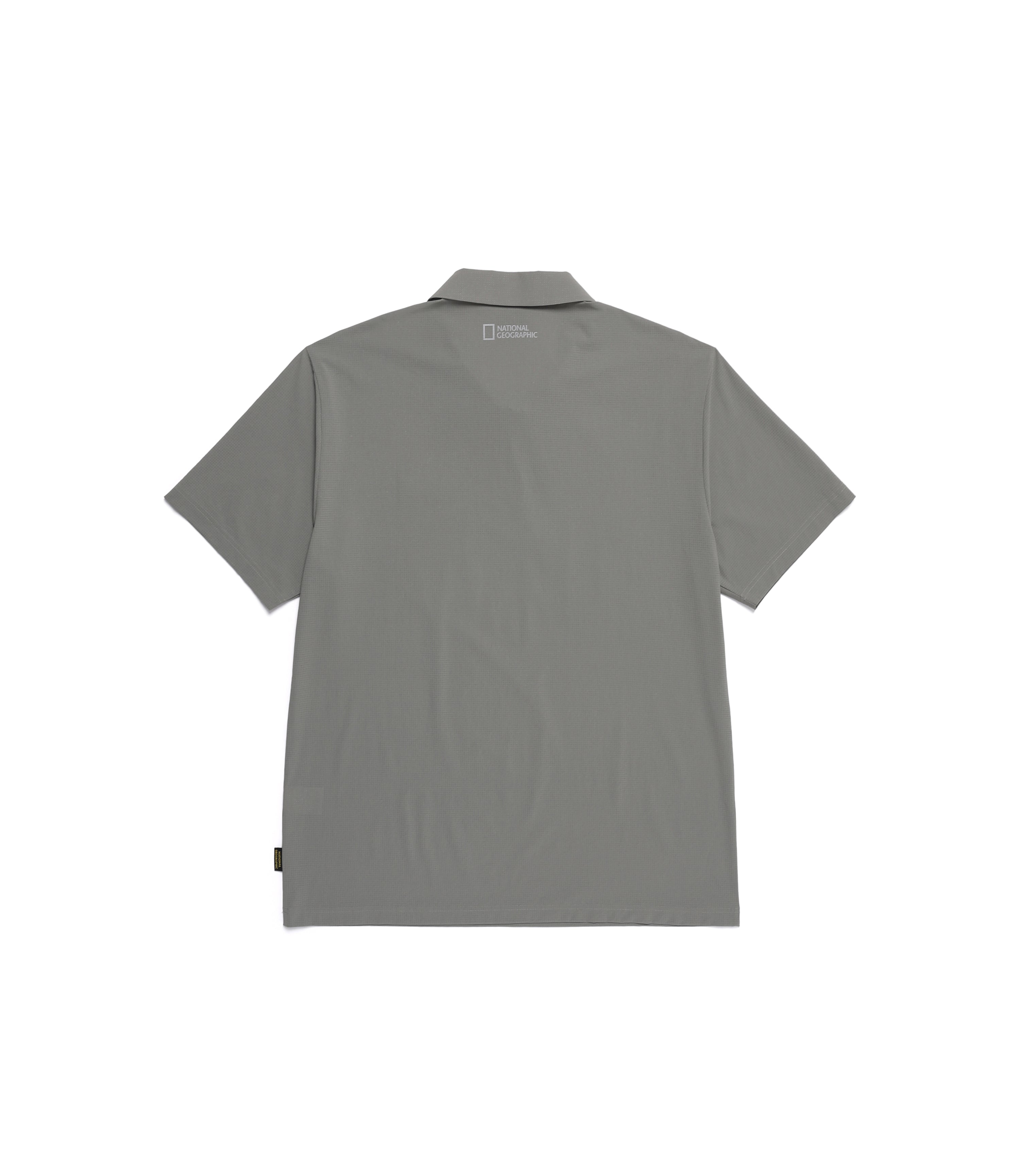 Men's Airdot Functional Basic Fit Collar Tee<br>LICHEN KHAKI