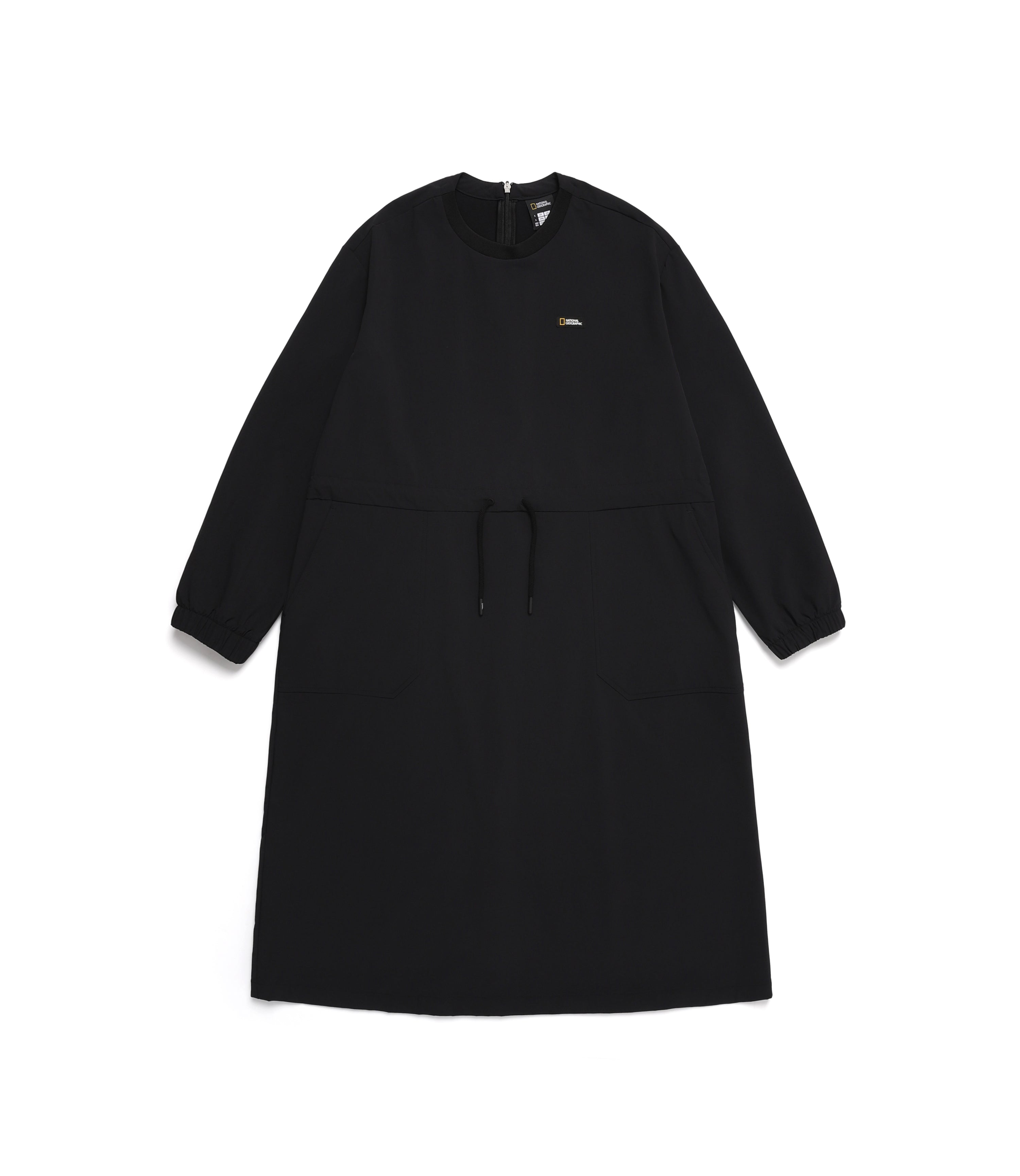 Women's ARCHELON Stretched Woven Dress<br>CARBON BLACK