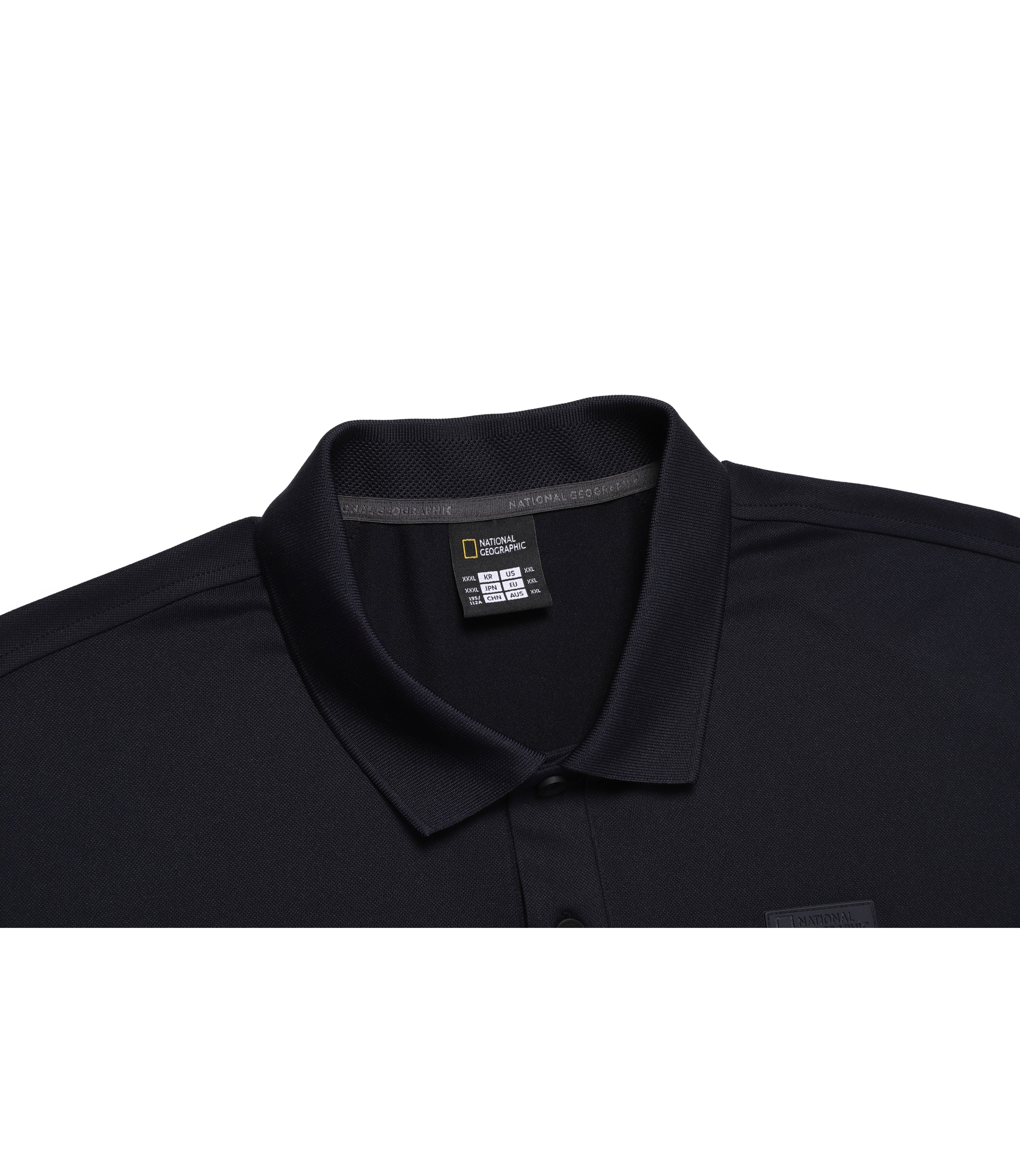 Men's WELLAKA Cooling Basic Fit Pique Collar Tee<br>DEEP SEA NAVY