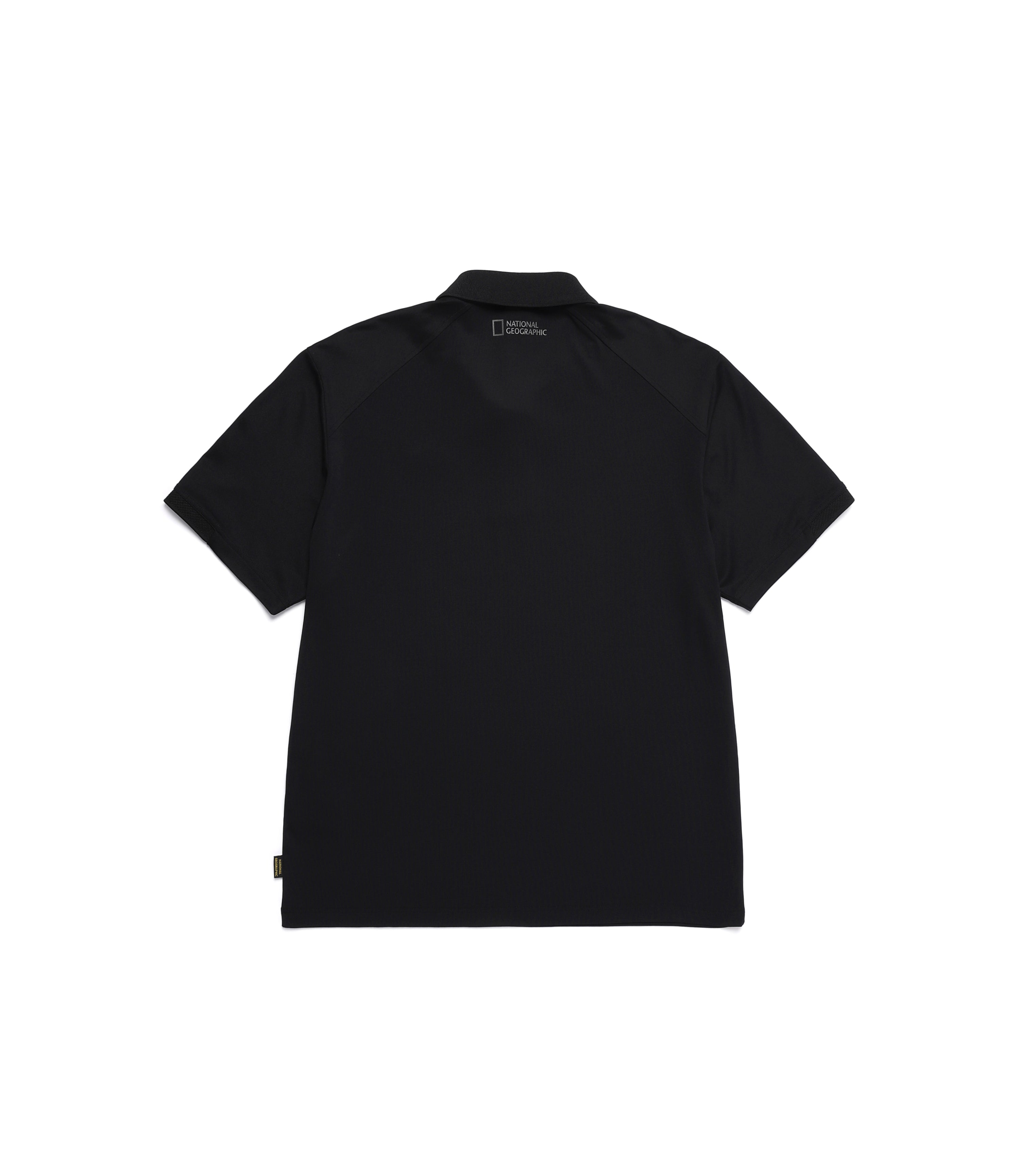 Men's WELLAKA Cooling Basic Fit Pique Collar Tee<br>CARBON BLACK