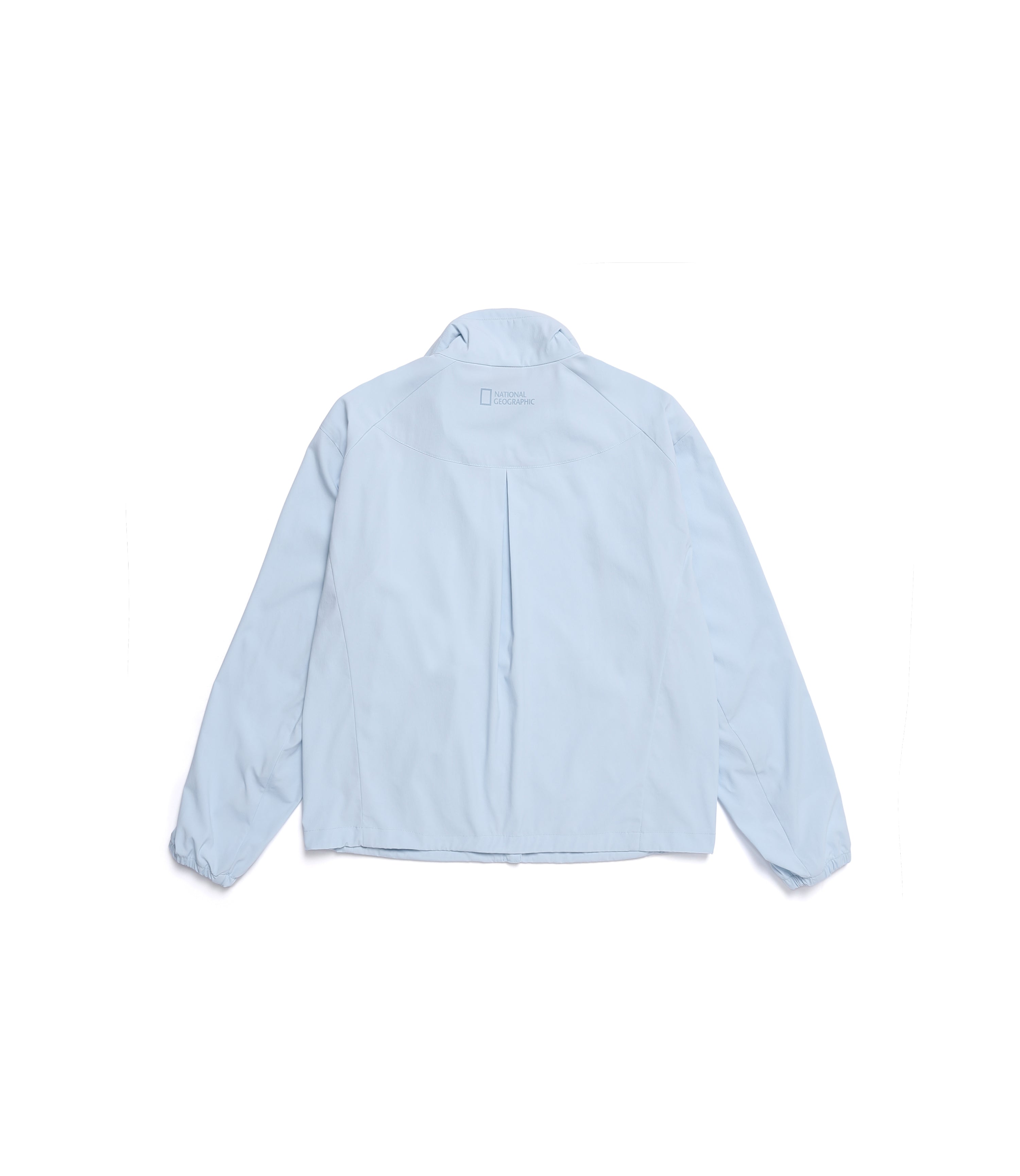 Women's Frozen Cube Stand Neck Windbreaker<br>L/BLUE