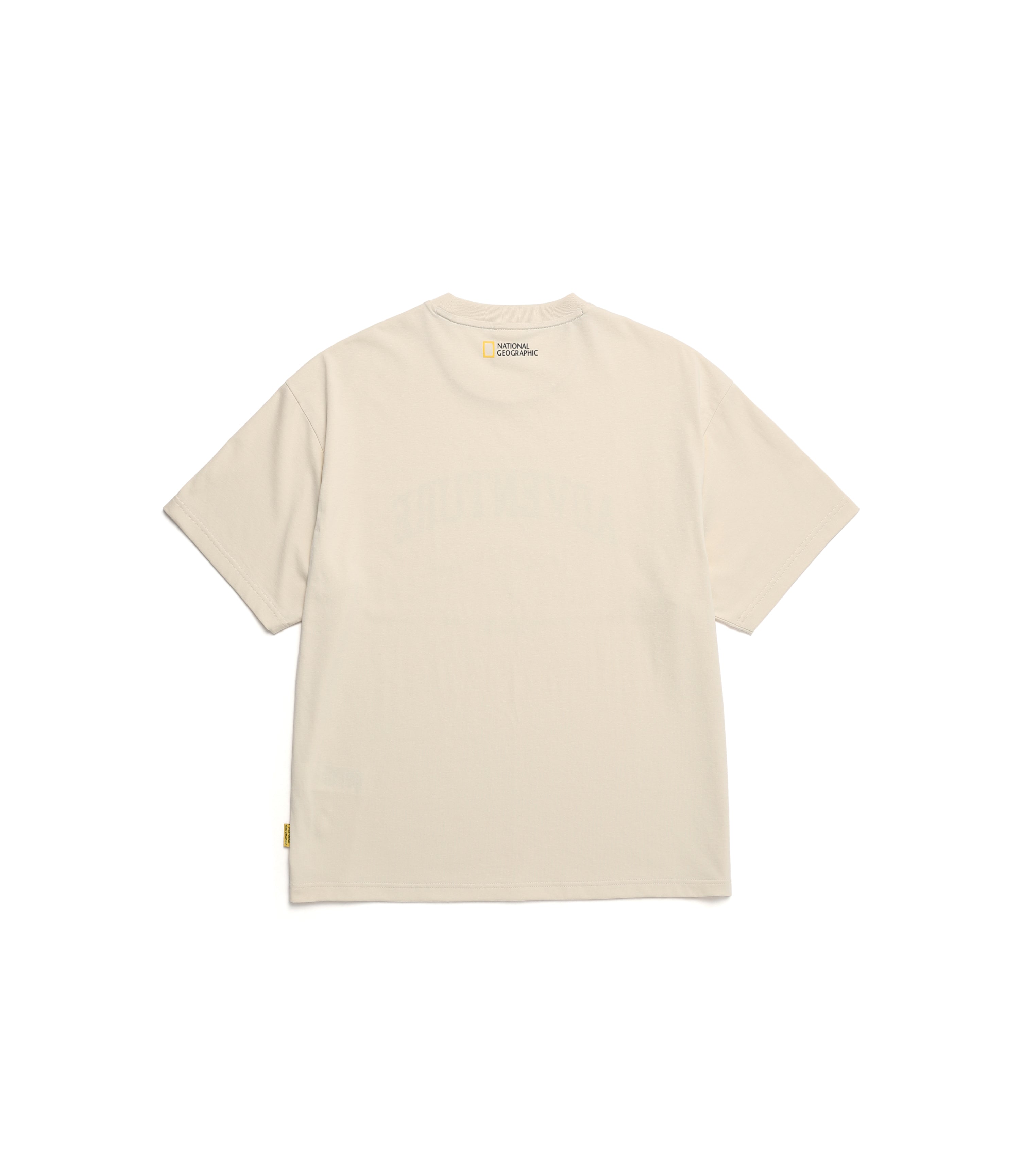 Unisex Animal Graphic Semi-Over Fit Eco Short Sleeve Tee<br>L/BEIGE