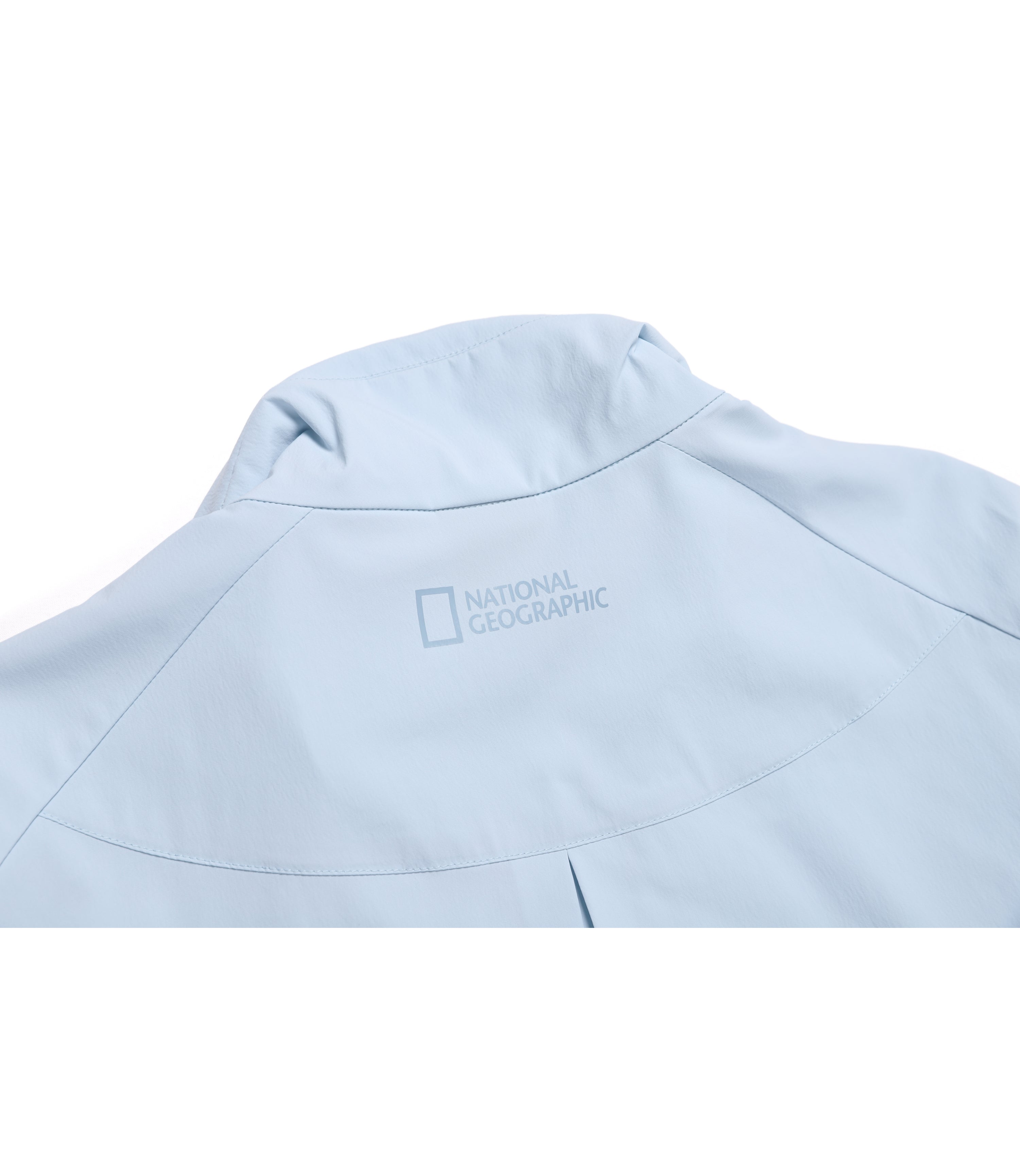 Women's Frozen Cube Stand Neck Windbreaker<br>L/BLUE