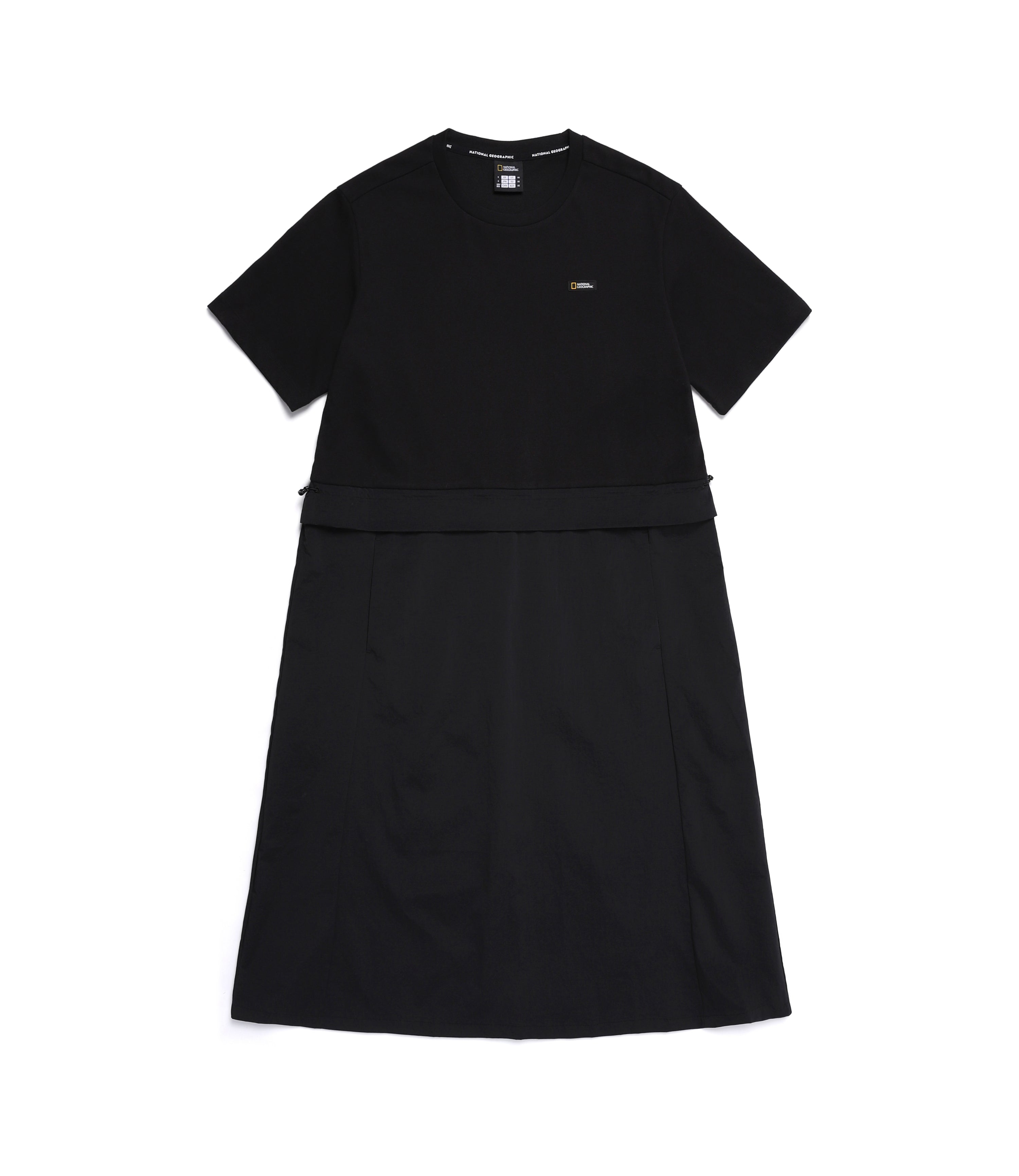 Women's Hybrid Short Sleeve Dress<br>CARBON BLACK